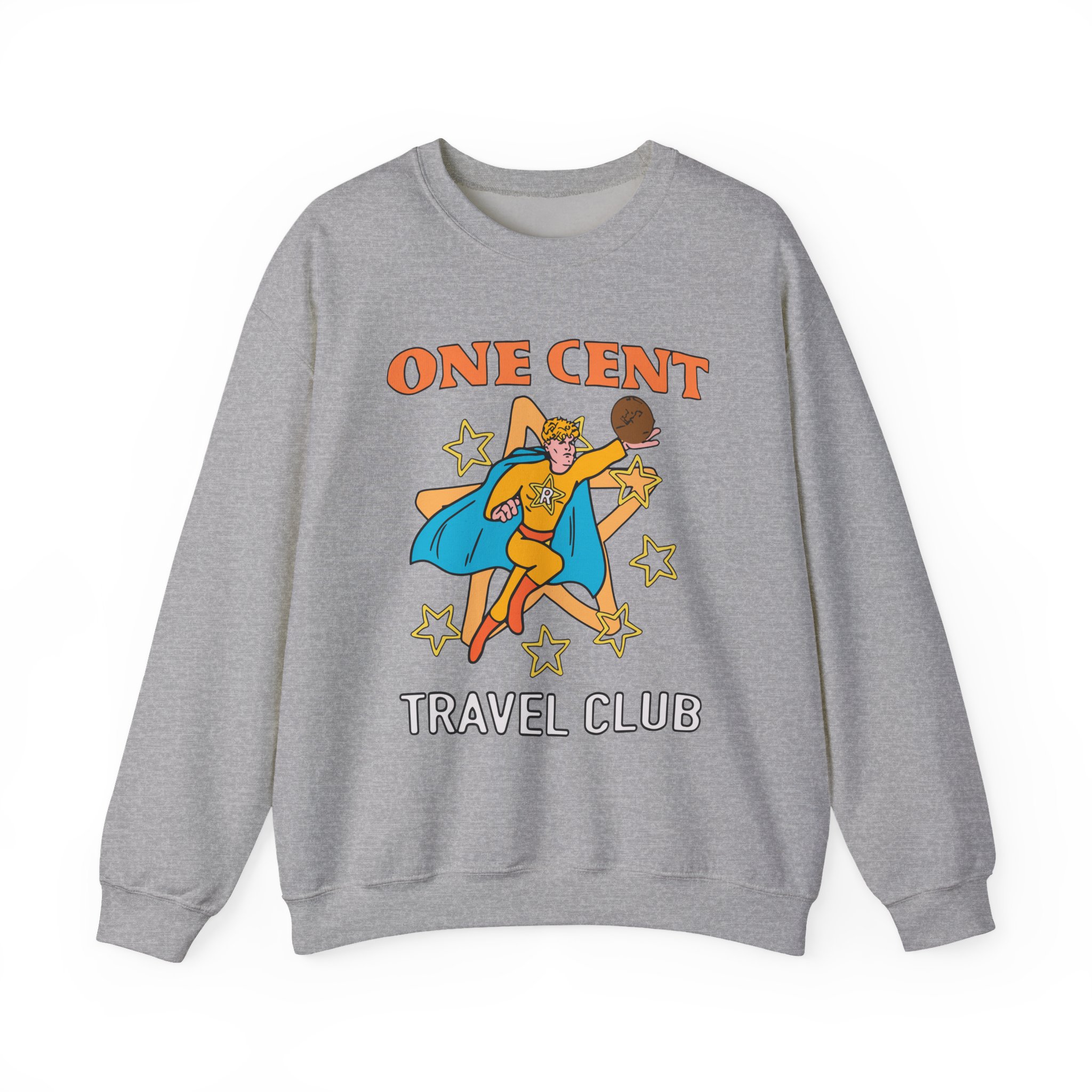 Ryan Trahan One Cent Adventure Awaits Travel Club Unisex Heavy Blendâ„¢ Crewneck Sweatshirt