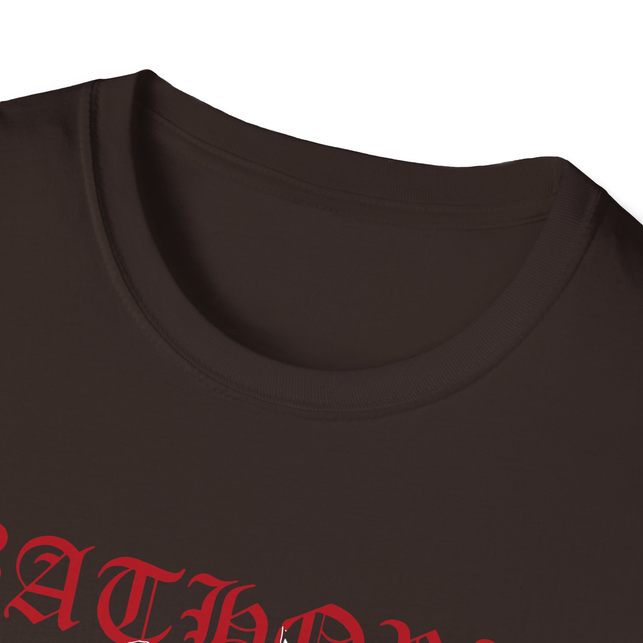 Bathory Goat Red Logo Unisex Softstyle T-shirt
