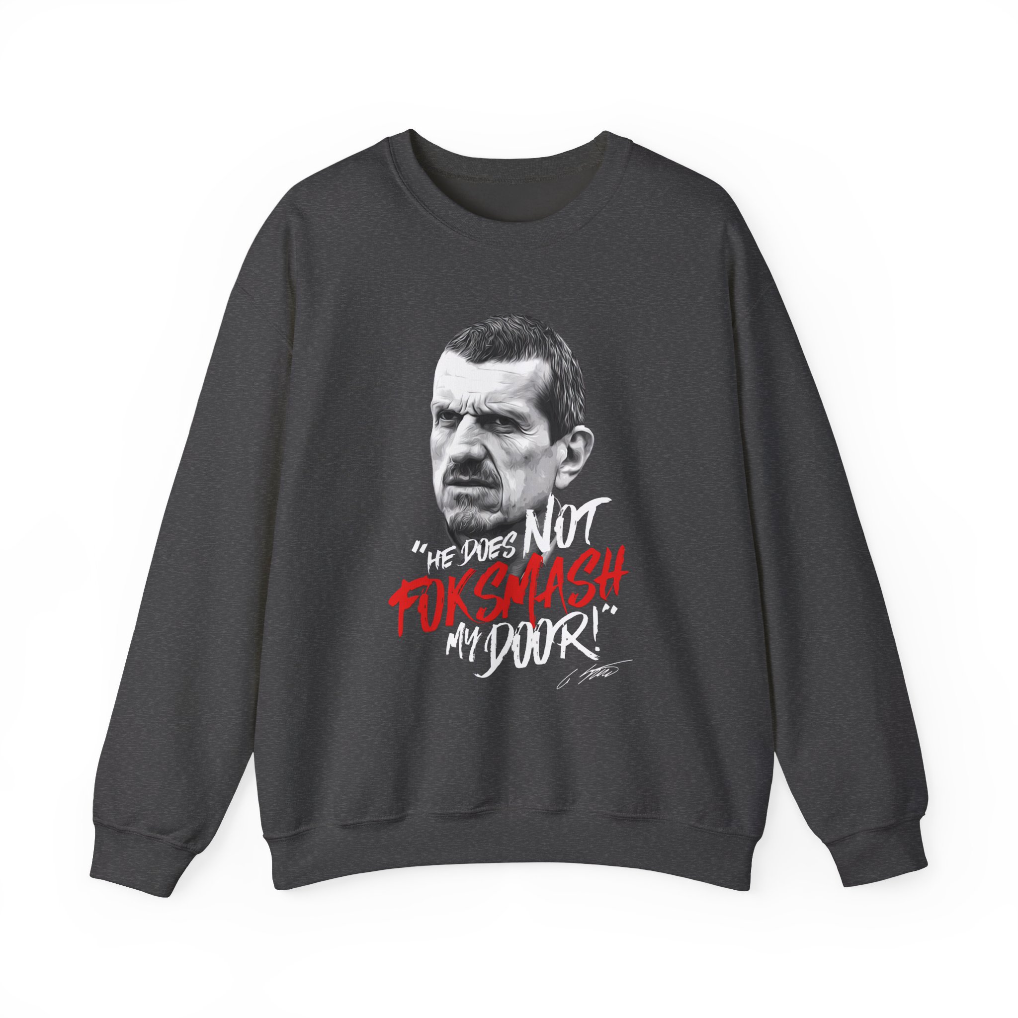 Haas F1 Foksmash-face Unisex Heavy Blendâ„¢ Crewneck Sweatshirt