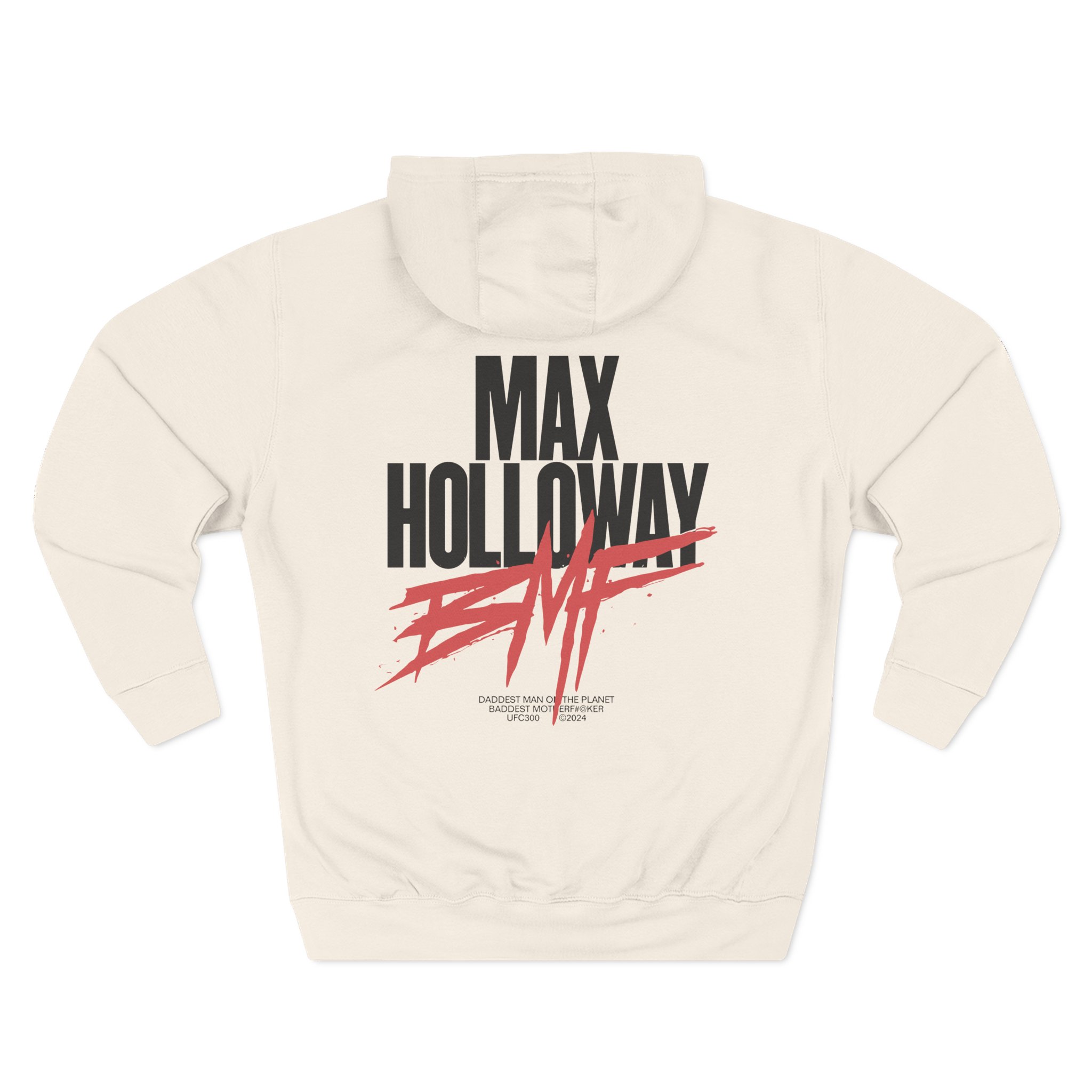 Max Holloway Dmp/bmf Three-Panel Fleece Hoodie