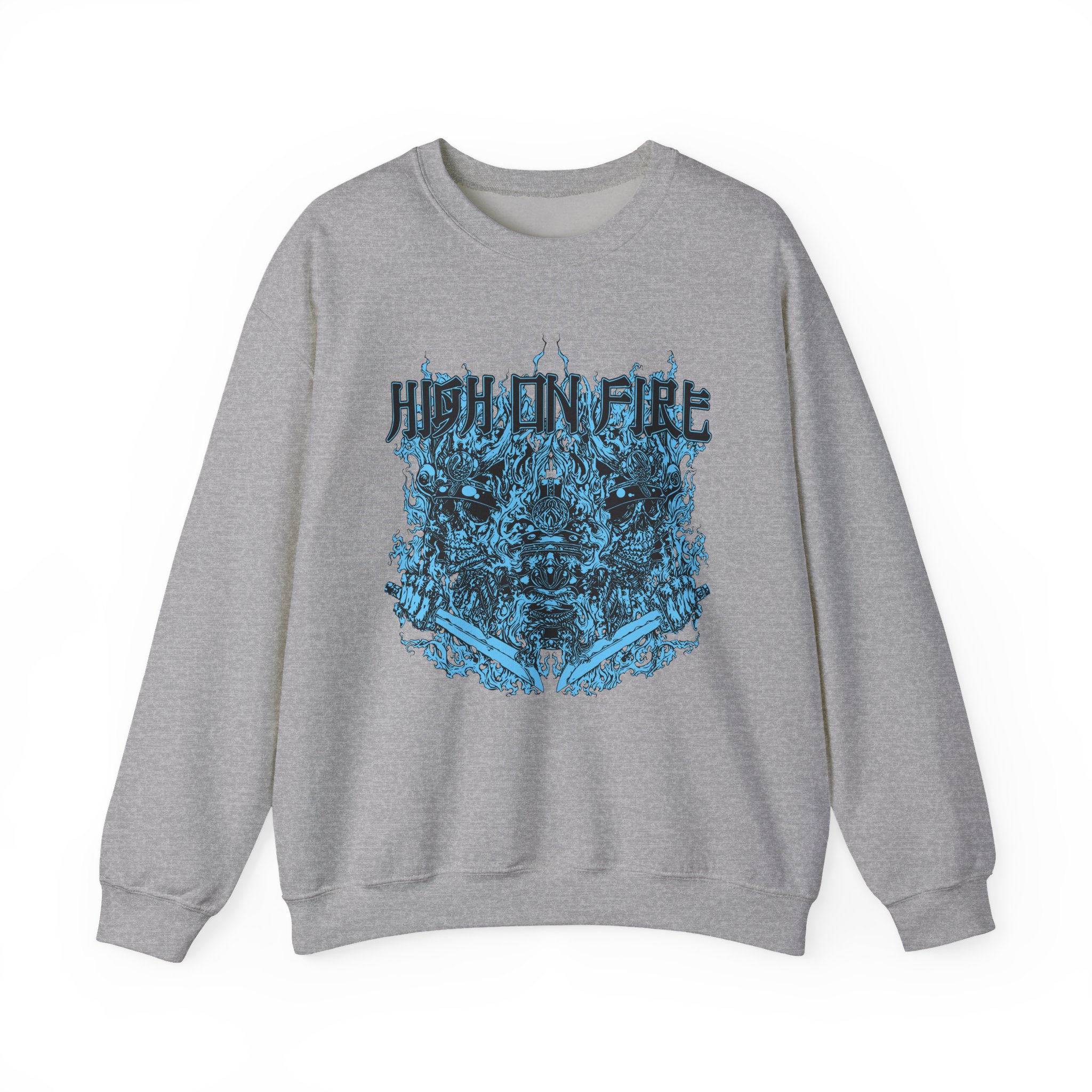 High on Fire Bastard Samurai Unisex Heavy Blendâ„¢ Crewneck Sweatshirt