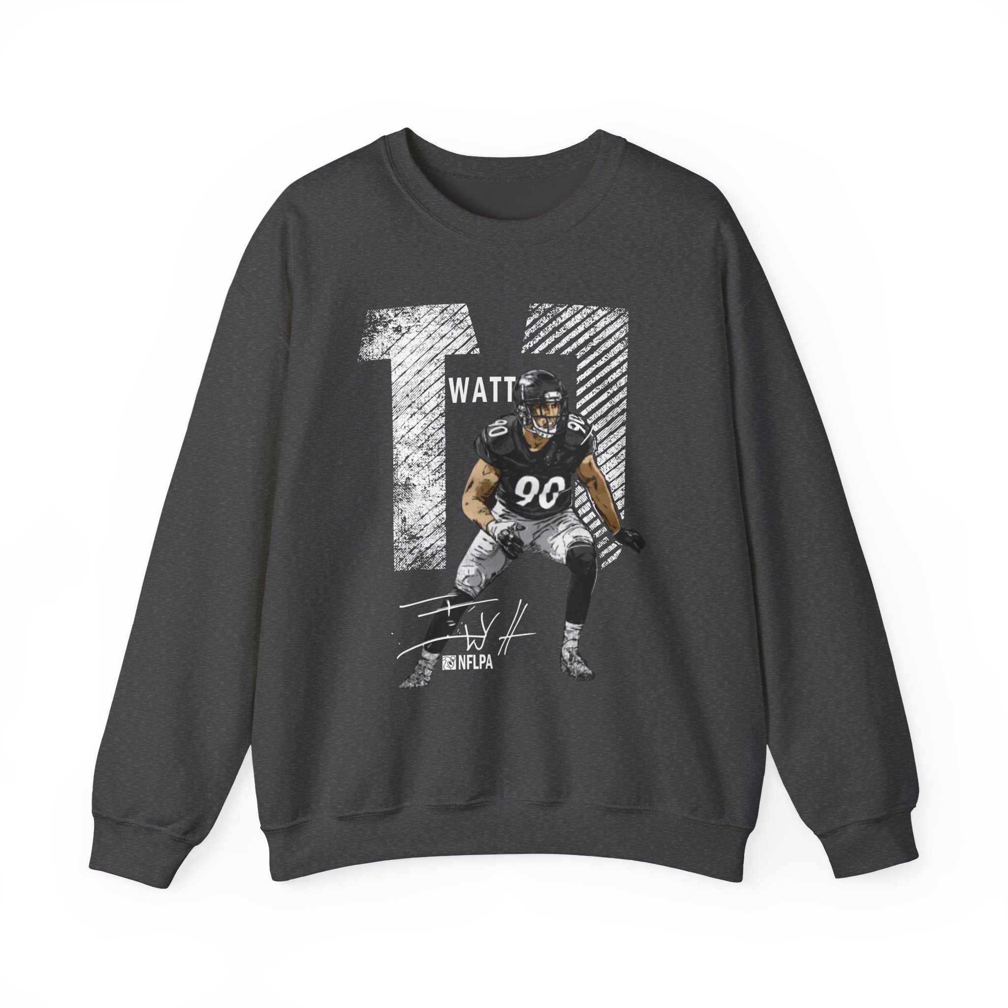 Tj Watt Mega Bold Unisex Heavy Blendâ„¢ Crewneck Sweatshirt