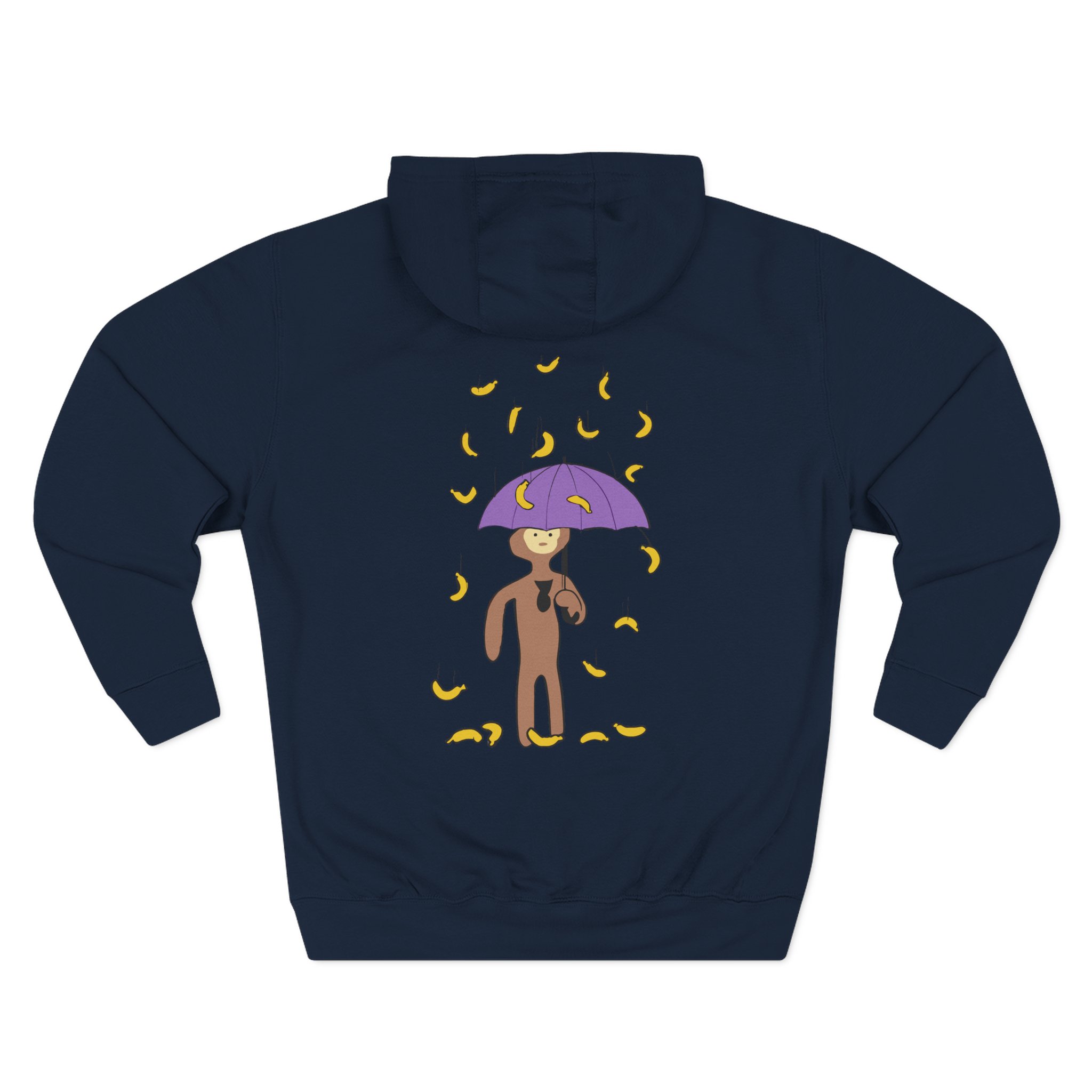 Spoonkid Raining Bananas Three-Panel Fleece Hoodie