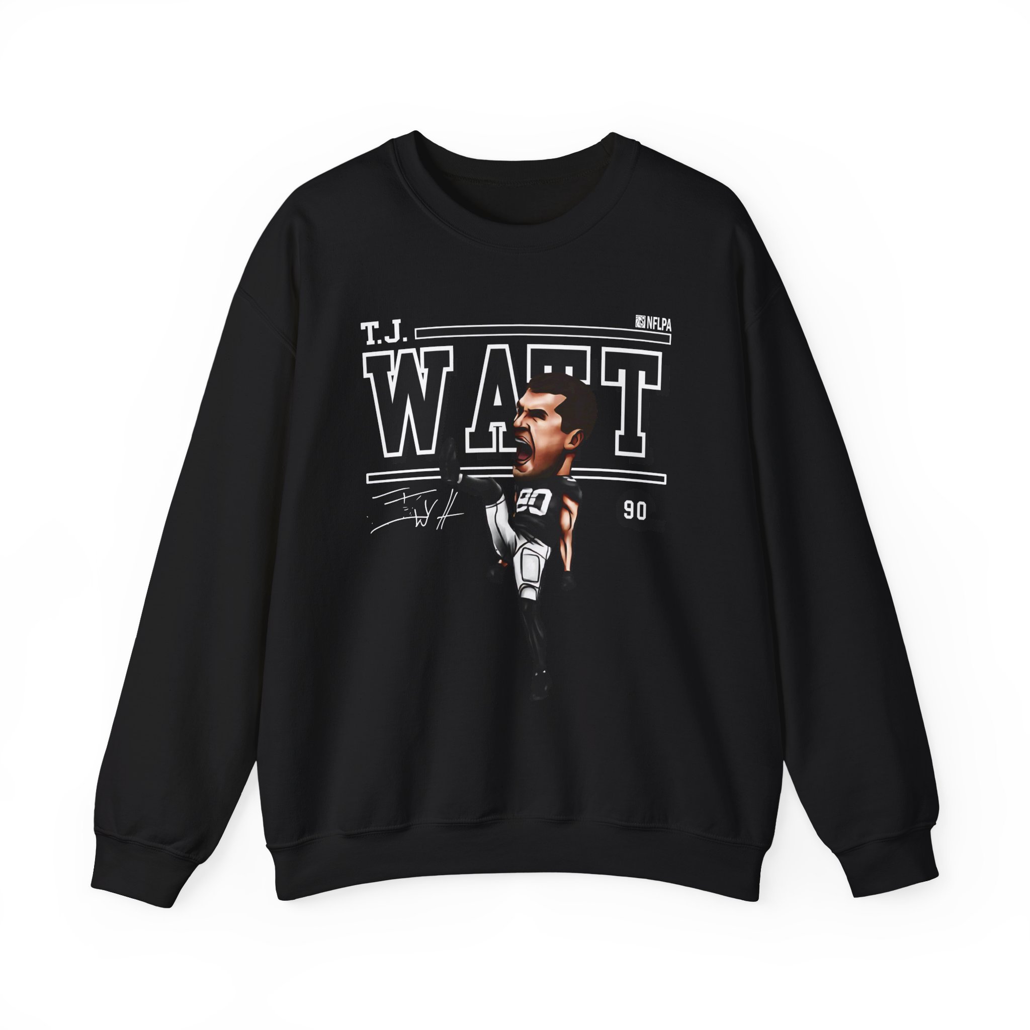 Tj Watt Cartoon Unisex Heavy Blendâ„¢ Crewneck Sweatshirt