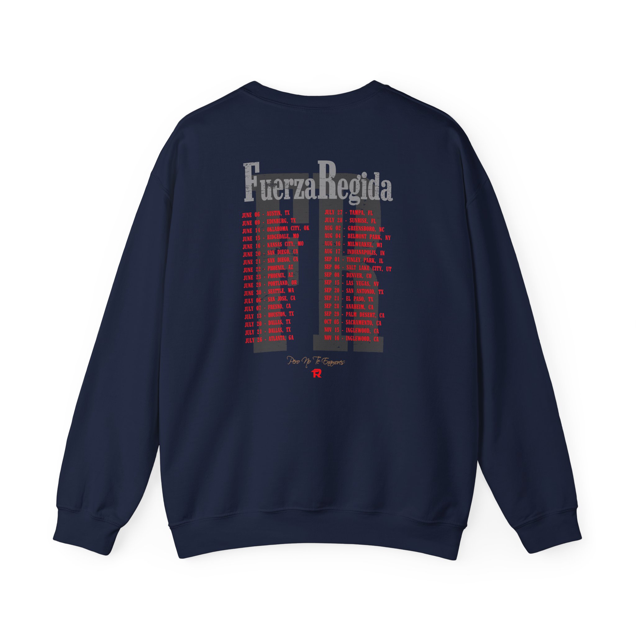 Fuerza Regida Band Tour Dates Unisex Heavy Blendâ„¢ Crewneck Sweatshirt