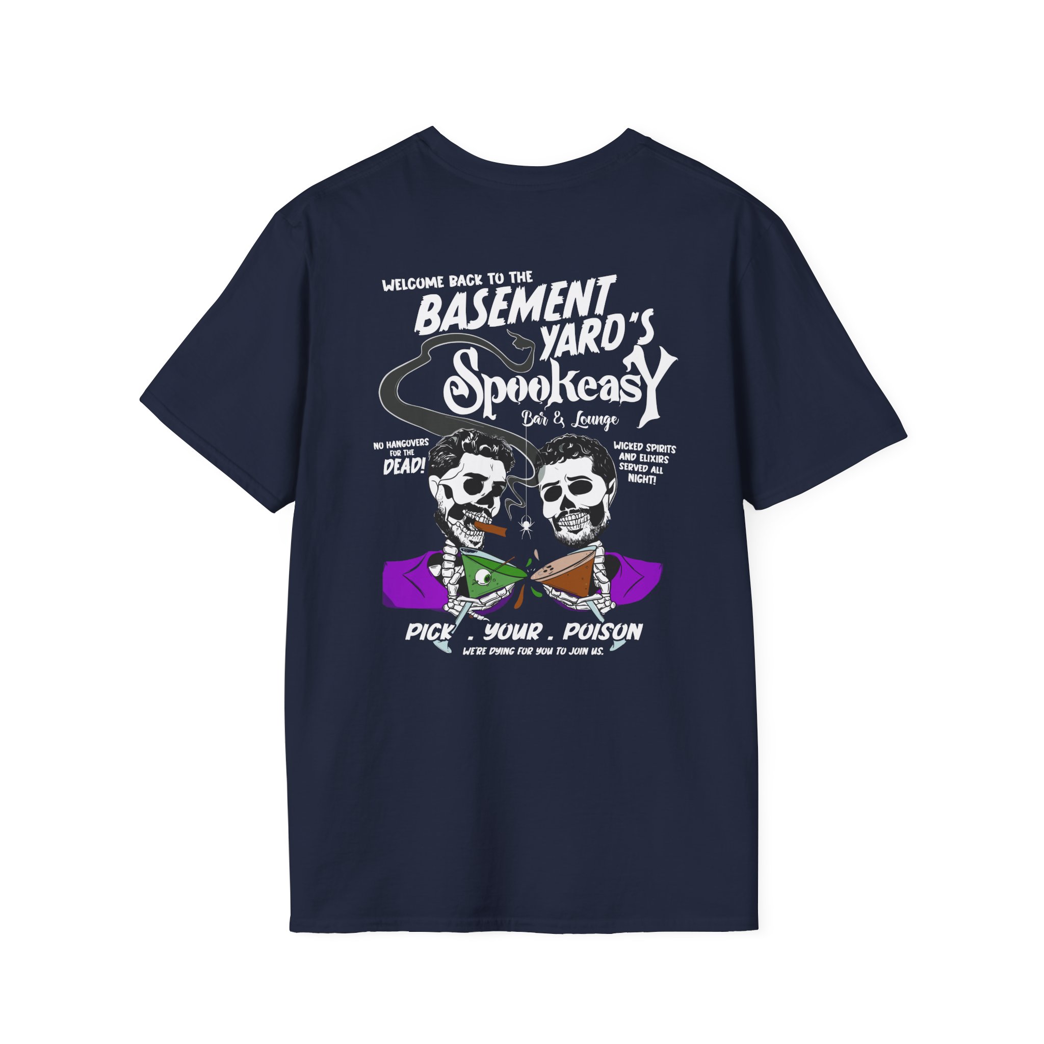 Basement Yard the Spookeasy Bar & Lounge Unisex Softstyle T-Shirt