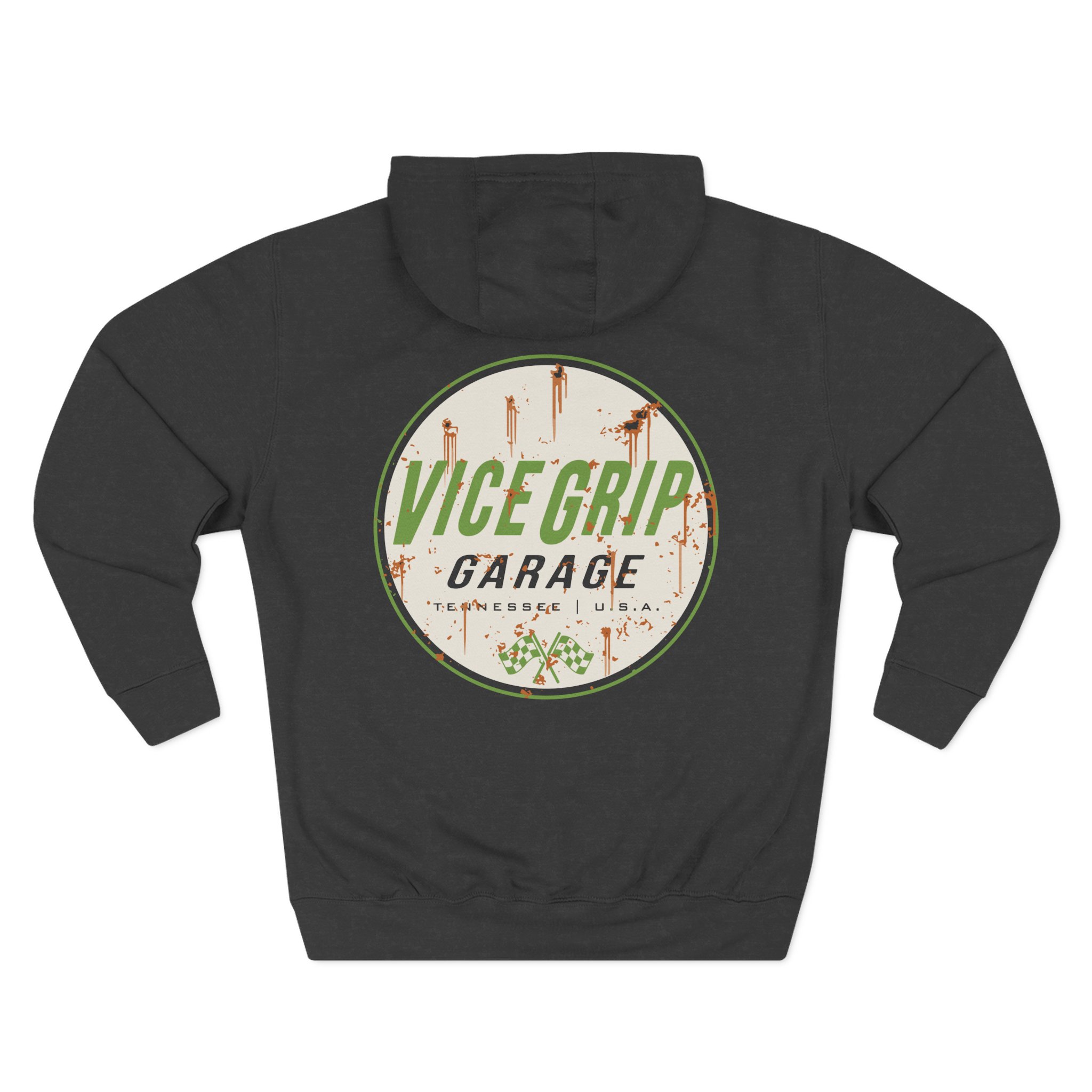 Vicegripgarage Rusty Can Three-Panel Fleece Hoodie