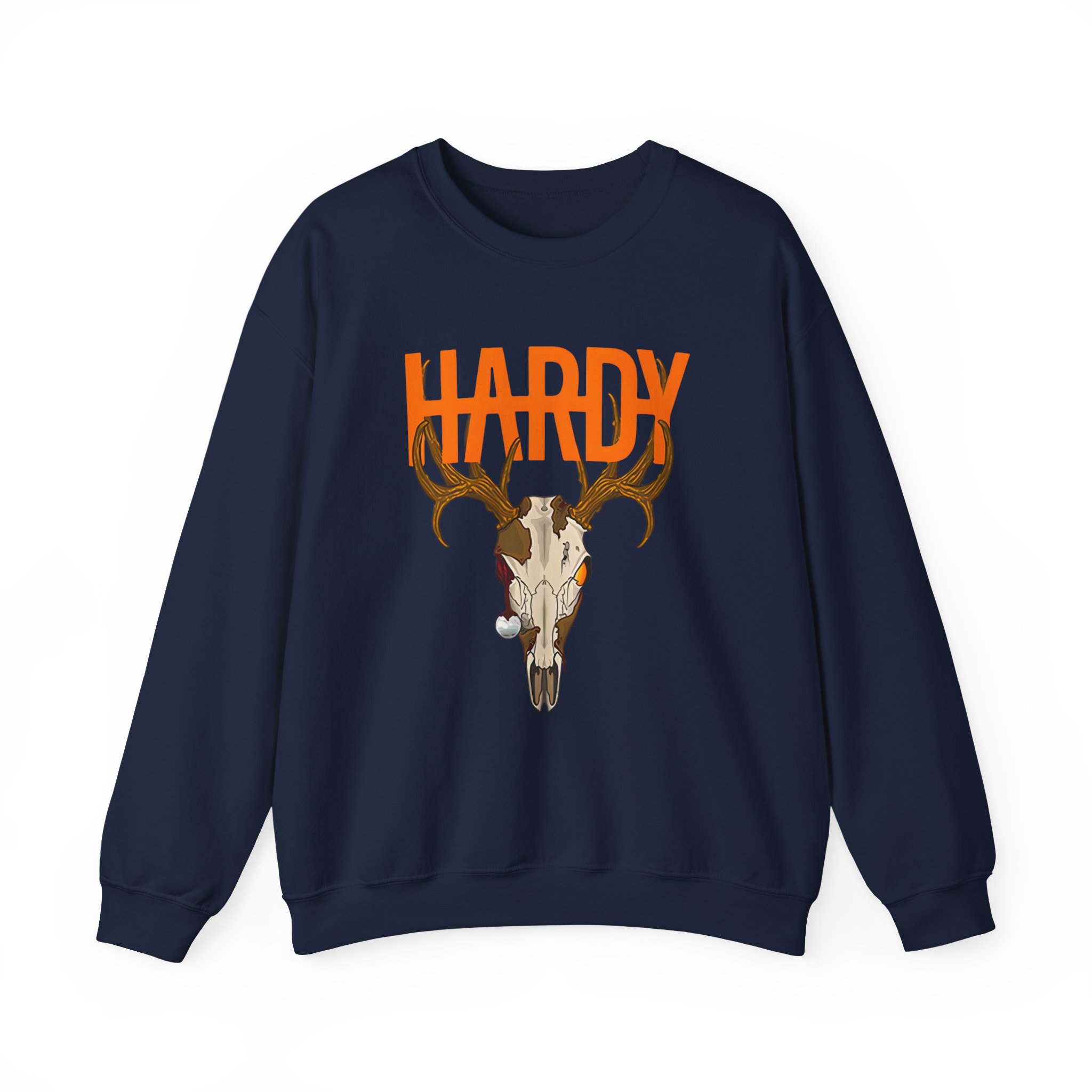 Hardy Deer Skull Unisex Heavy Blendâ„¢ Crewneck Sweatshirt