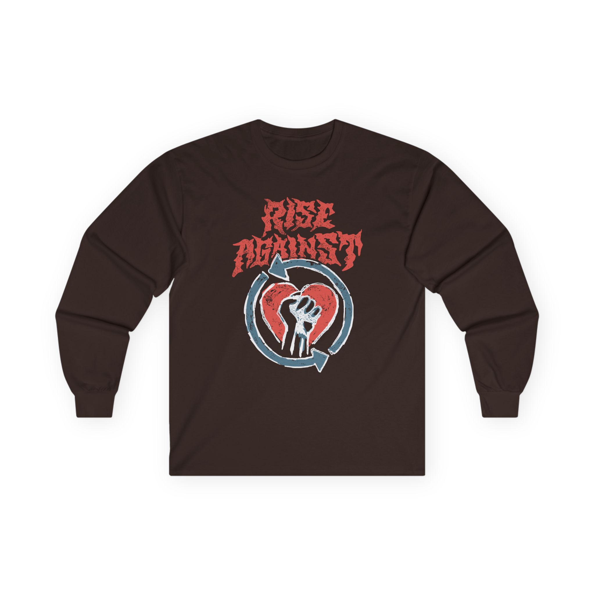 Rise Against Chalk Heartfist Unisex Ultra Cotton Long Sleeve Tee