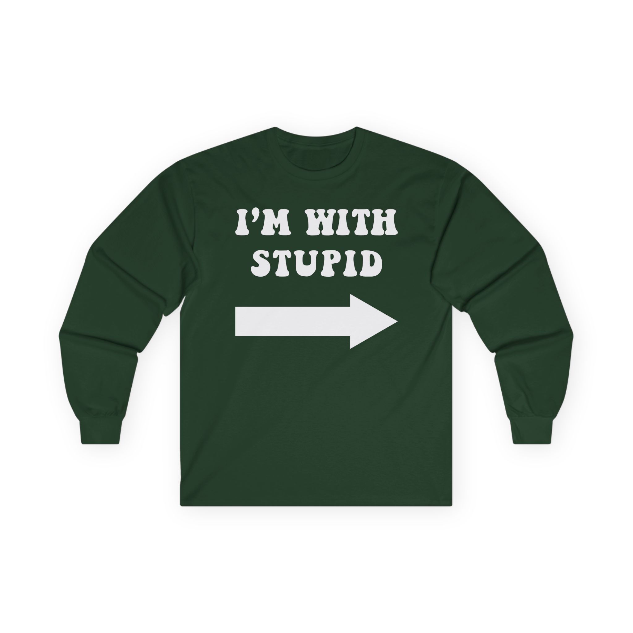 Jimmy Kimmel I'm With Stupid Unisex Ultra Cotton Long Sleeve Tee