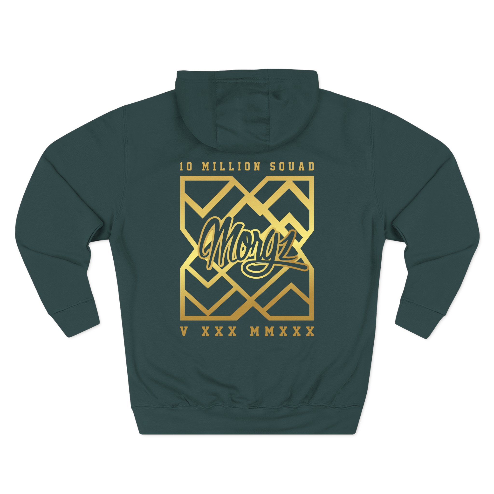 Morgz 10 Million Squad Three-Panel Fleece Hoodie