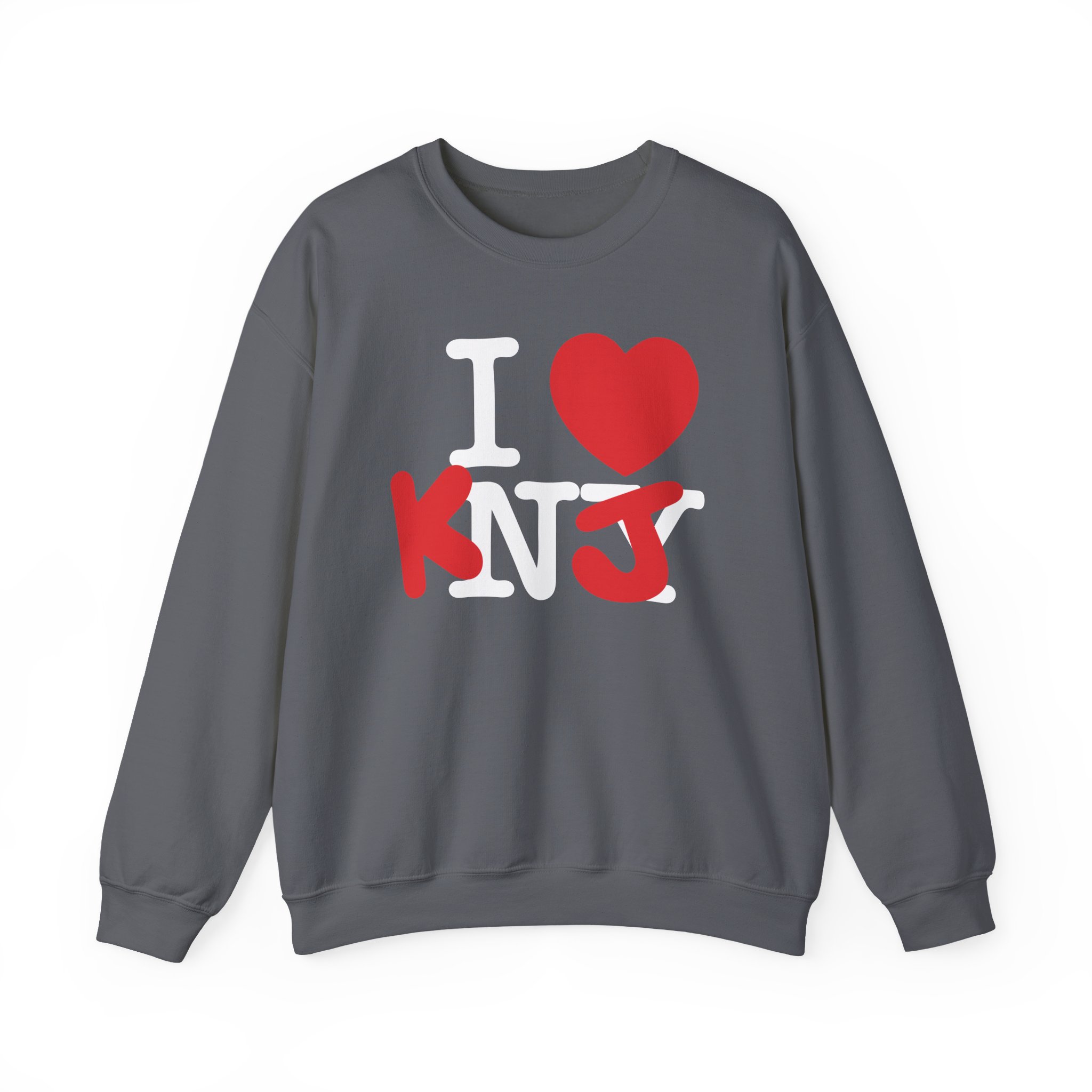 KNJ I Love Unisex Heavy Blendâ„¢ Crewneck Sweatshirt
