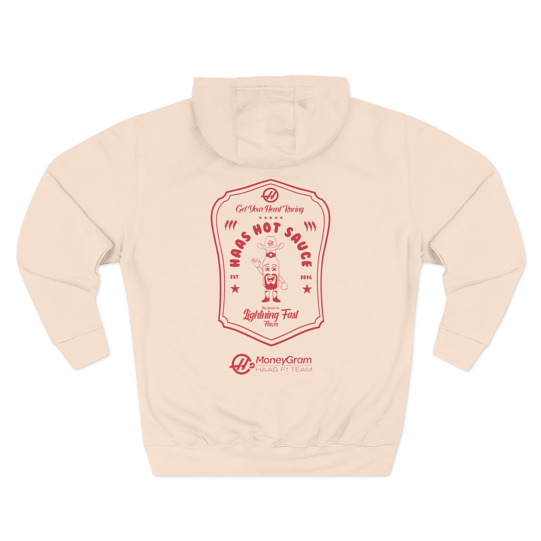 Haas F1 Hot Sauce Three-Panel Fleece Hoodie