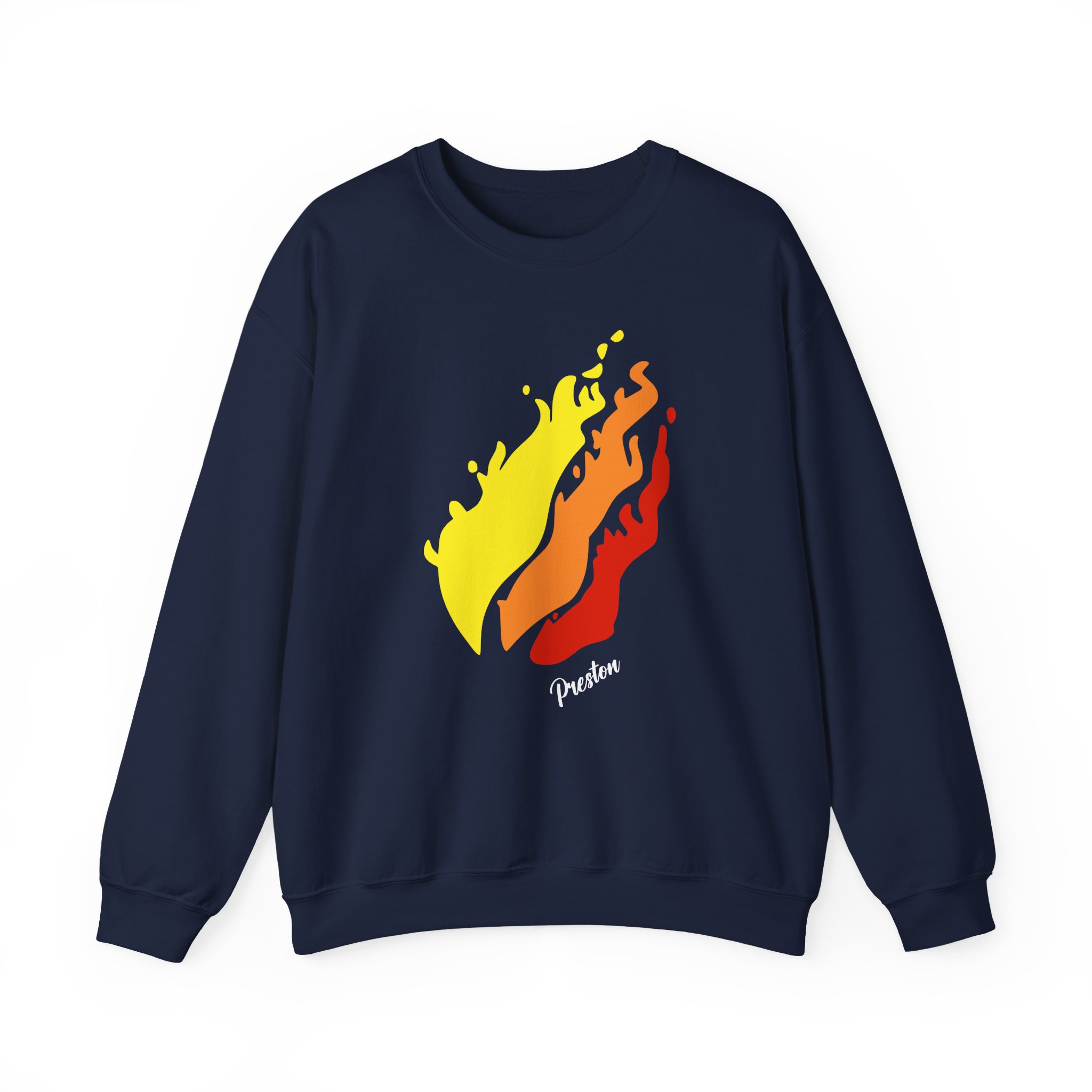 Preston Flame Unisex Heavy Blendâ„¢ Crewneck Sweatshirt
