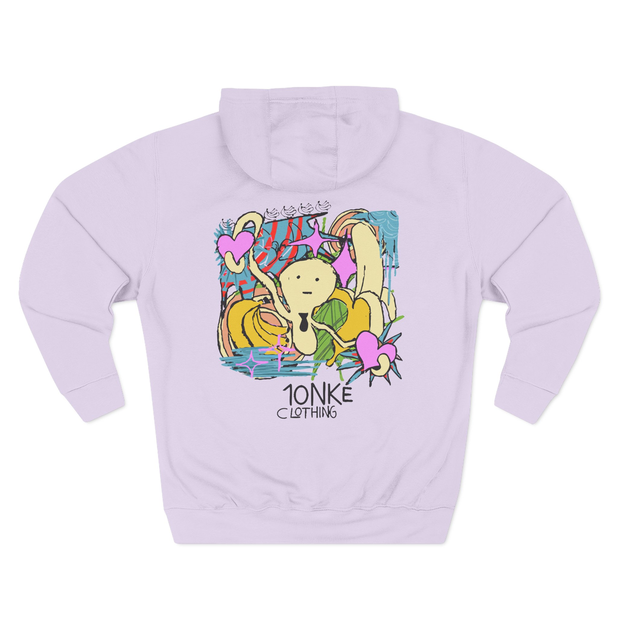 Spoonkid Basquiat Monke Three-Panel Fleece Hoodie