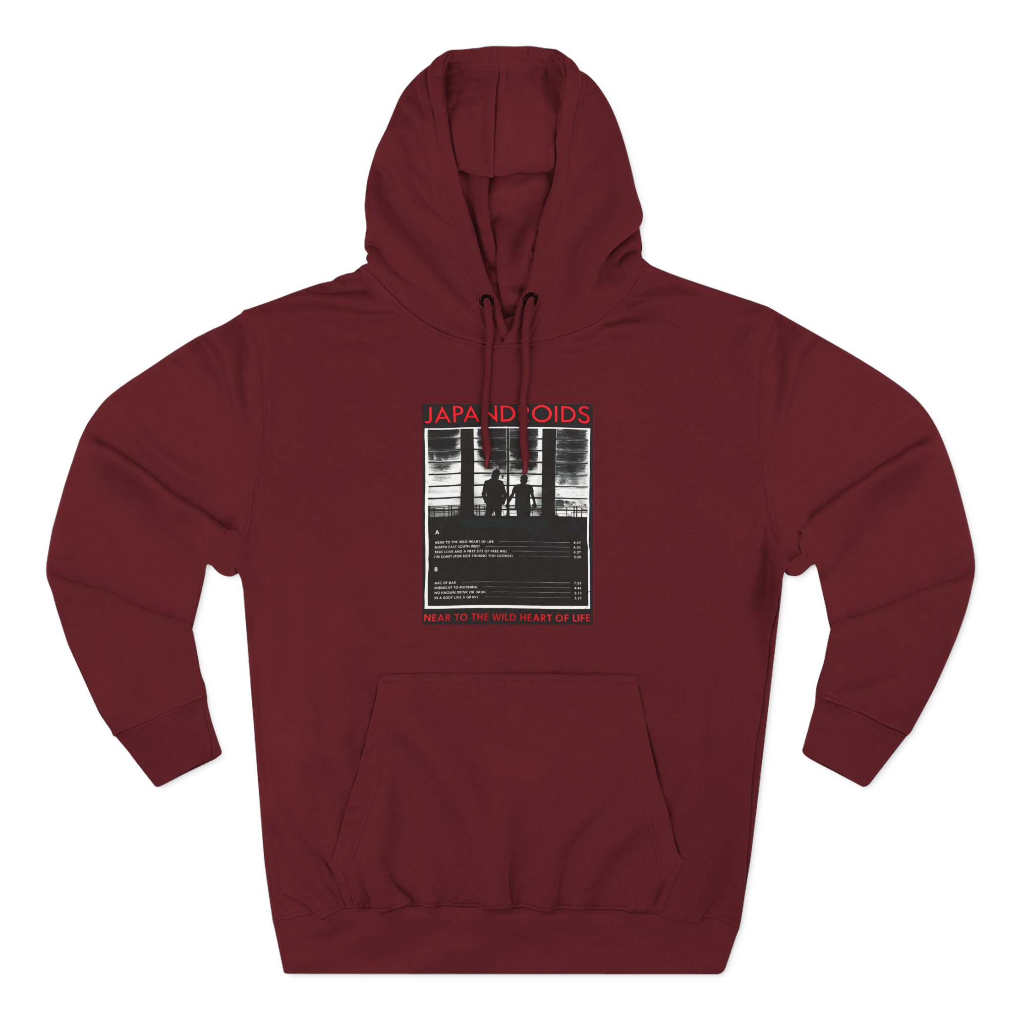 Japandroids Near to the Wild Heart of Life Three-Panel Fleece Hoodie