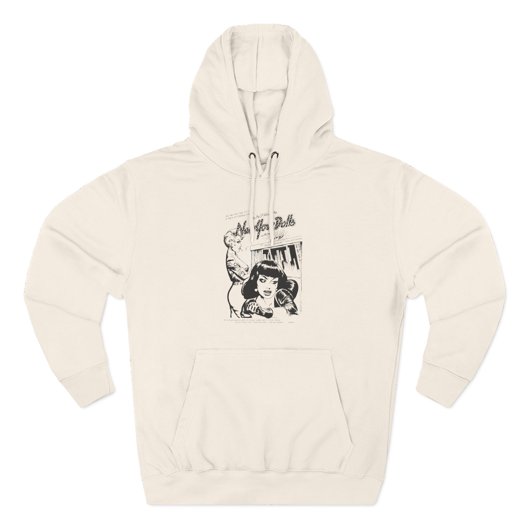 New York Dolls Three-Panel Fleece Hoodie