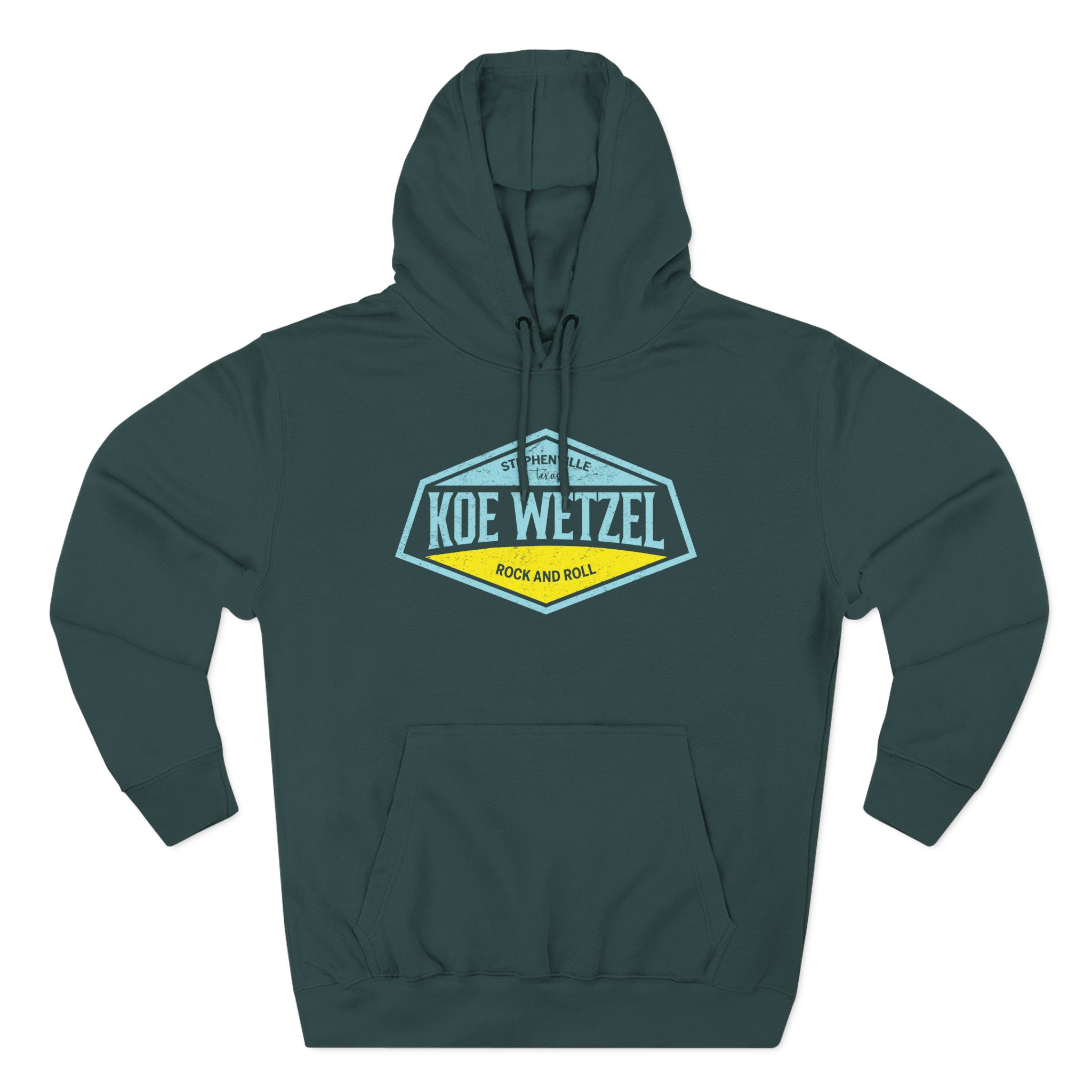Koe Wetzel Stephenville Rock & Roll Three-Panel Fleece Hoodie