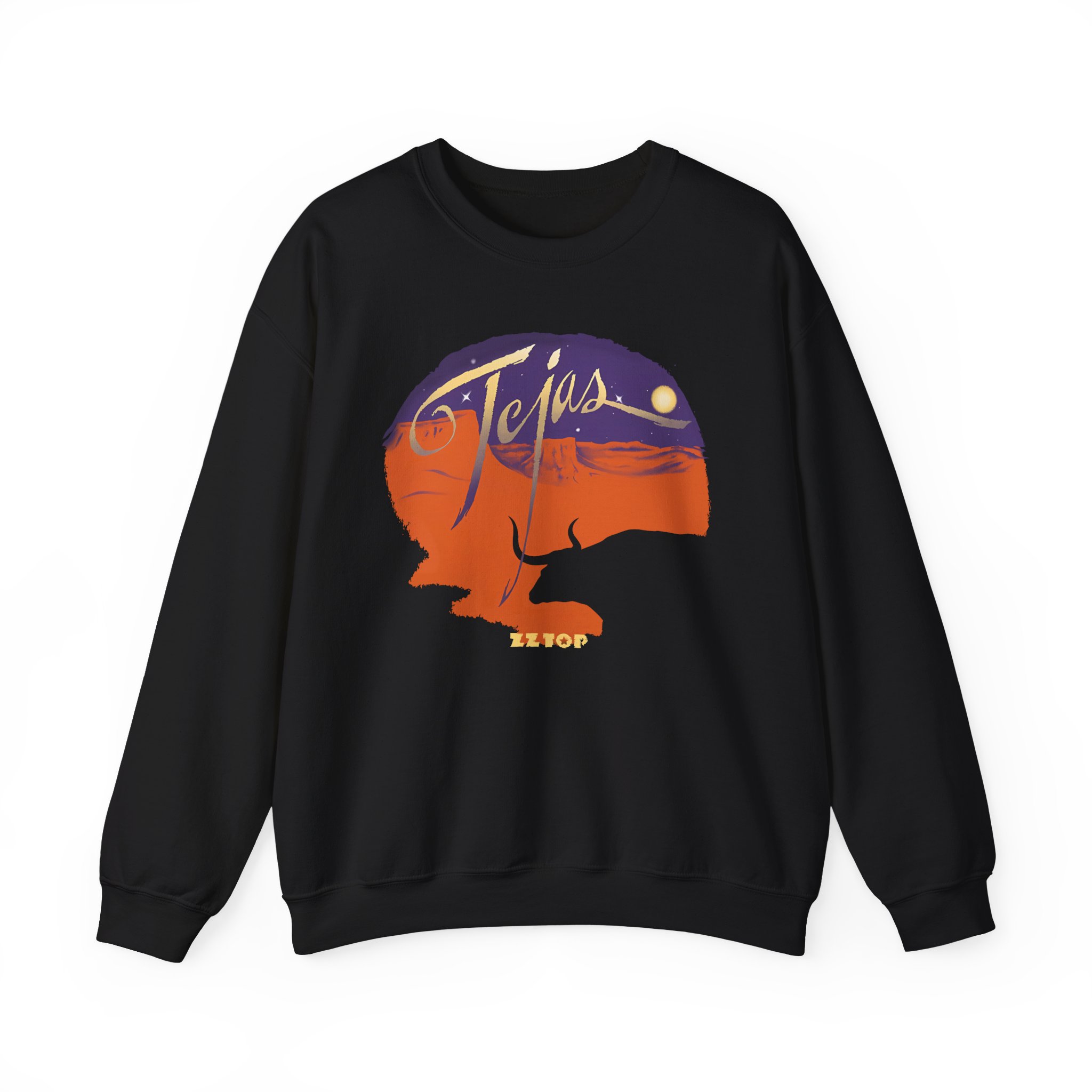 Zz Top Tejas Unisex Heavy Blendâ„¢ Crewneck Sweatshirt