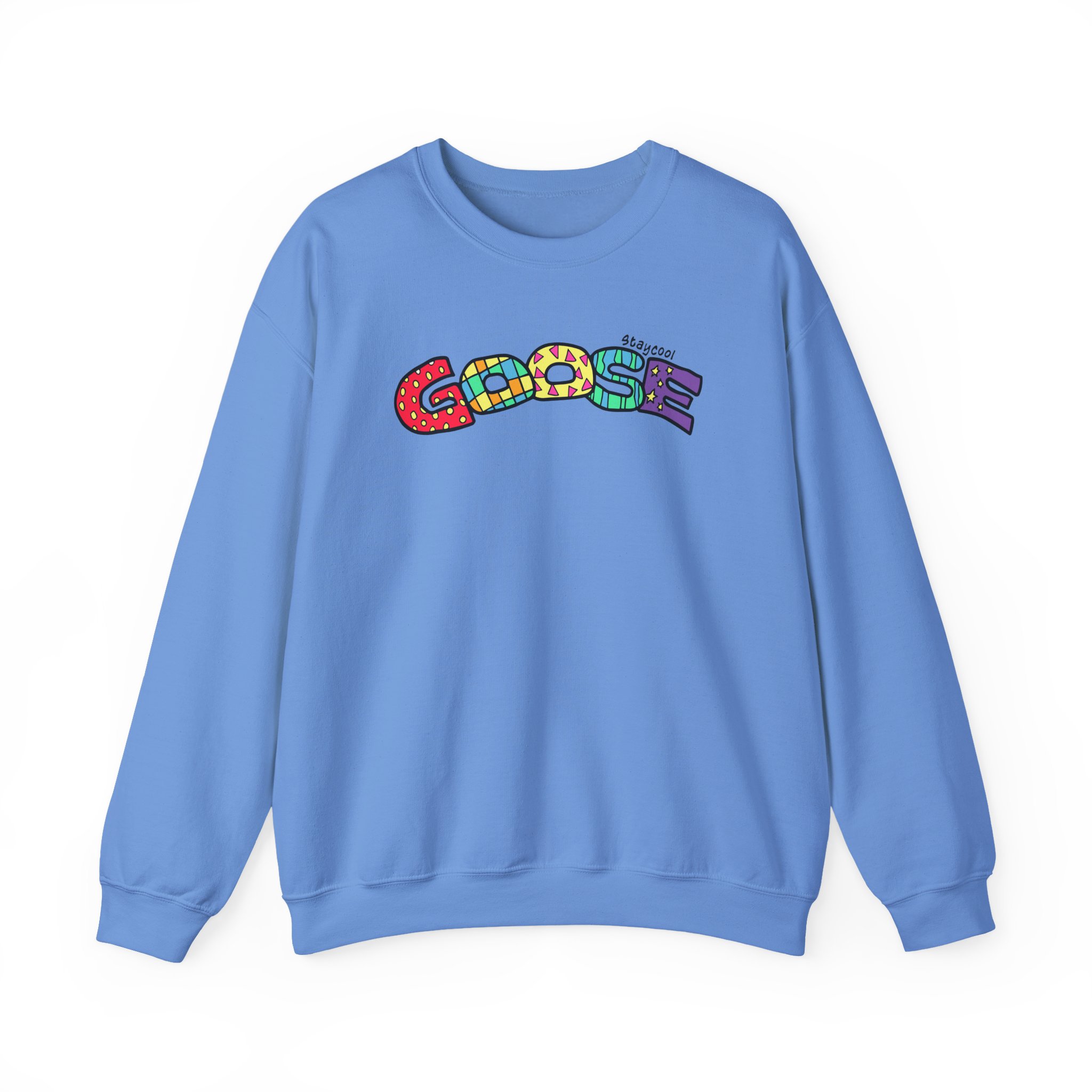 Goose x Staycool Rainbow Unisex Heavy Blendâ„¢ Crewneck Sweatshirt