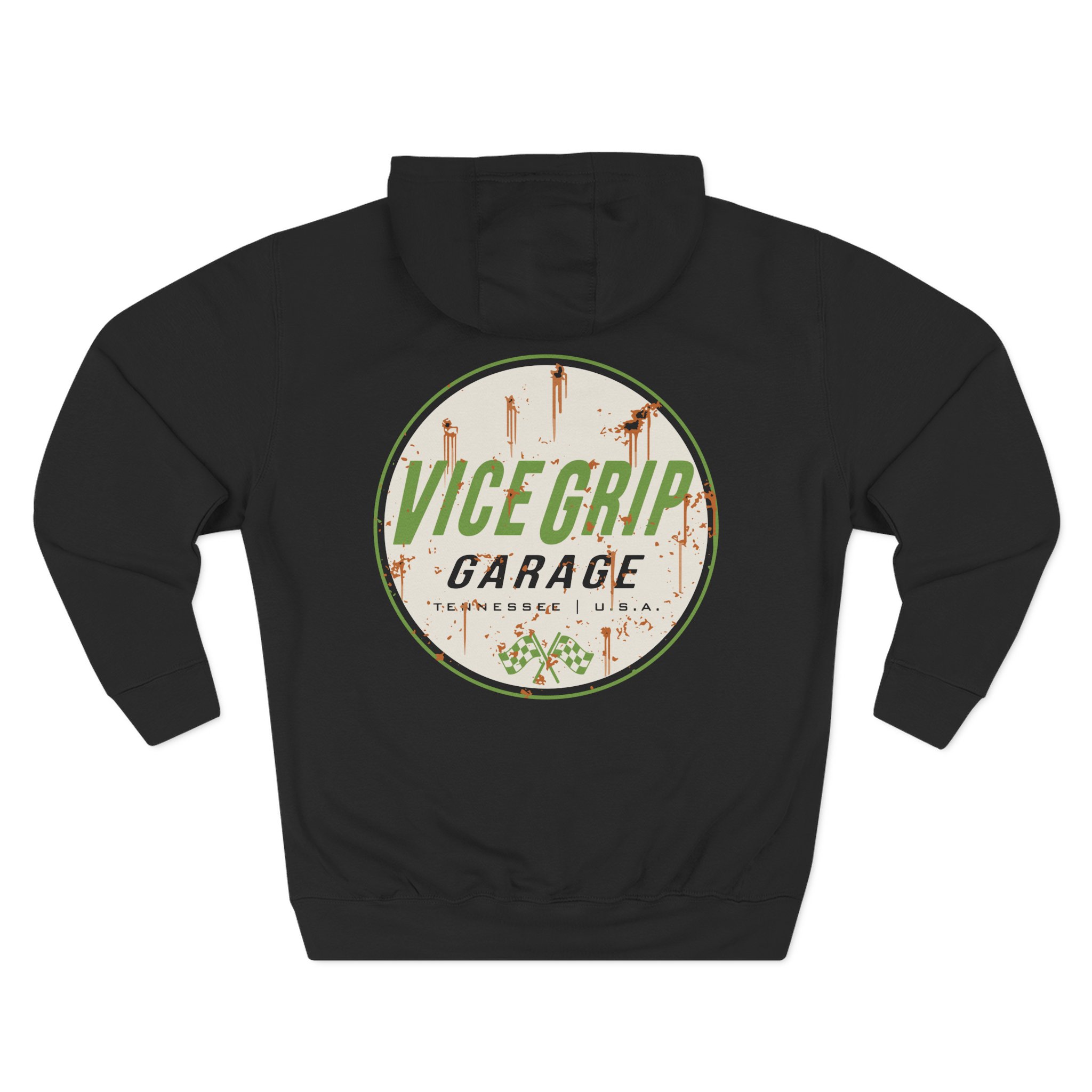 Vicegripgarage Rusty Can Three-Panel Fleece Hoodie