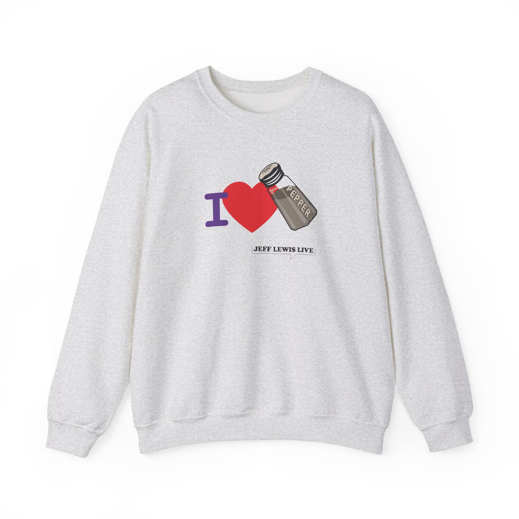 Jeff Lewis I Love Pepper Unisex Heavy Blendâ„¢ Crewneck Sweatshirt