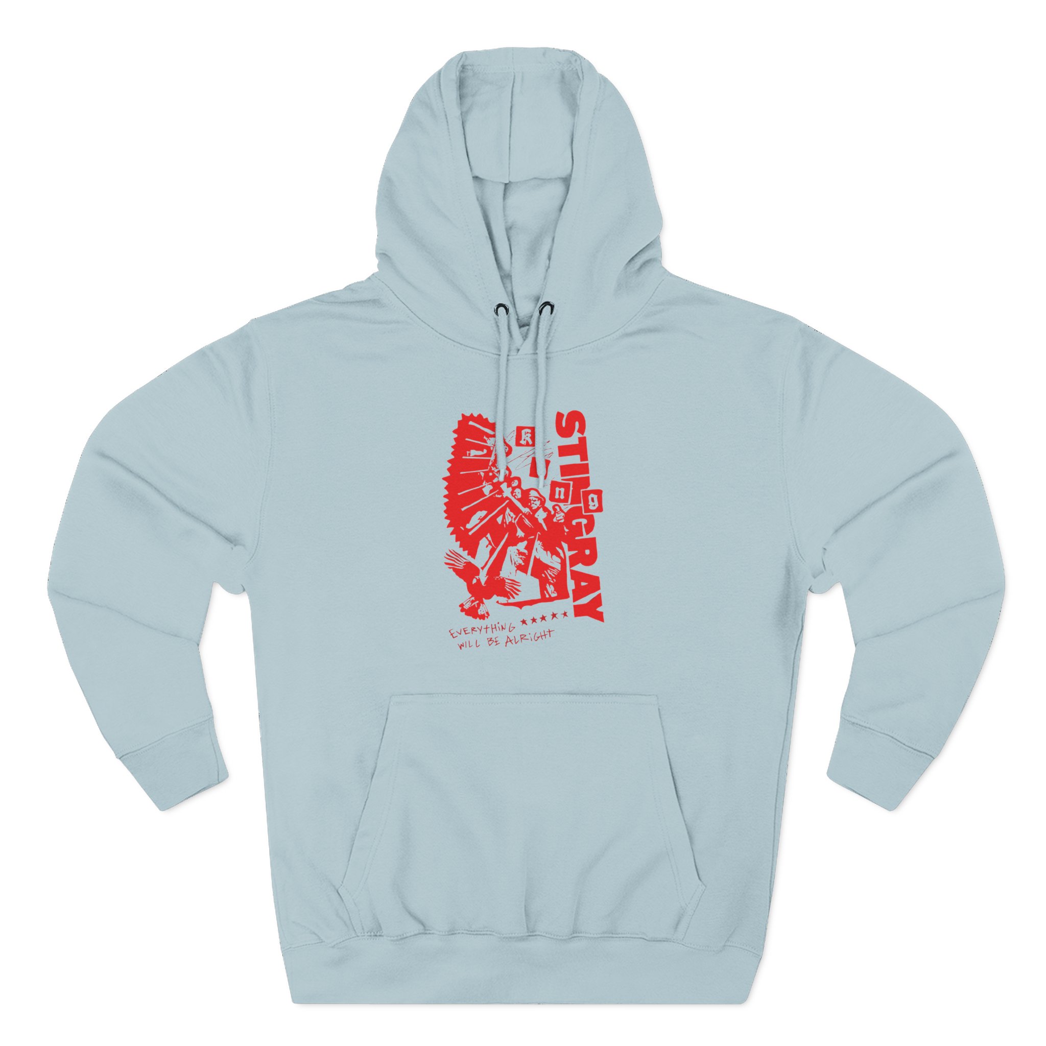 King Stingray Everything Will Be Alright Three-Panel Fleece Hoodie
