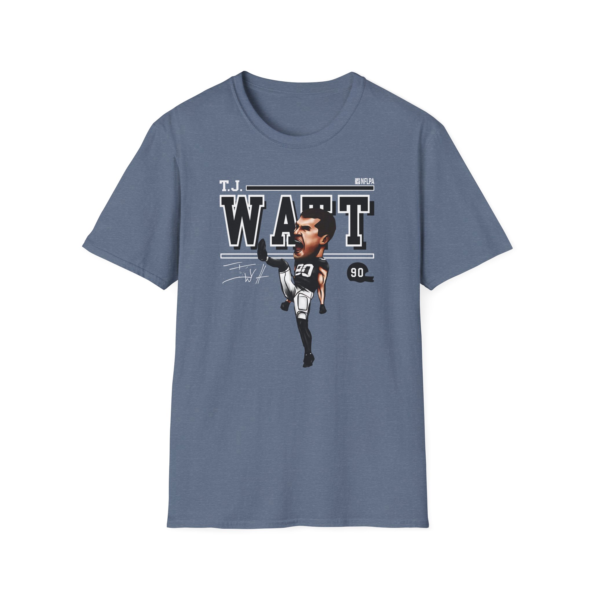 Tj Watt Cartoon Unisex Softstyle T-Shirt