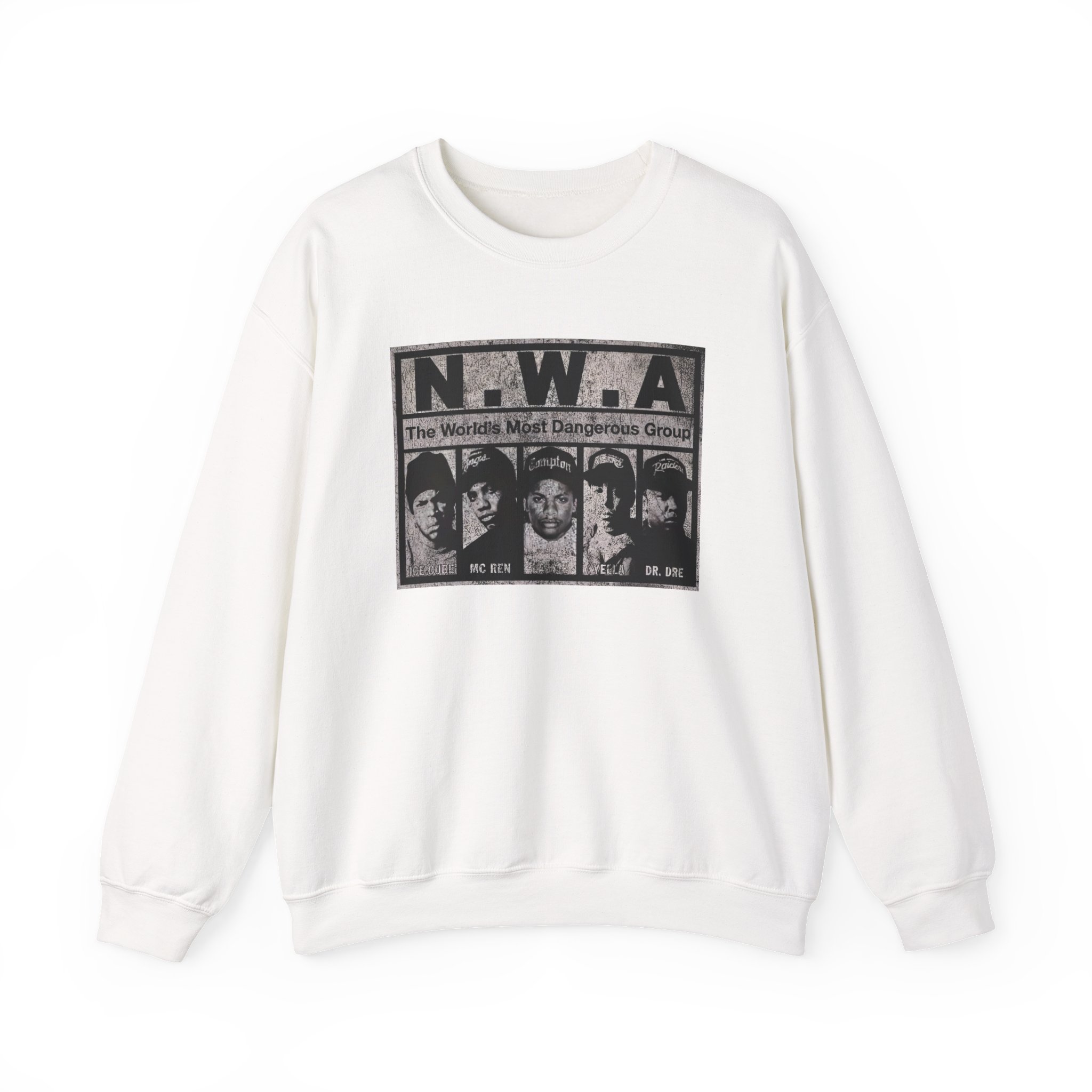 NWA The World's Most Dangerous Group Unisex Heavy Blendâ„¢ Crewneck Sweatshirt