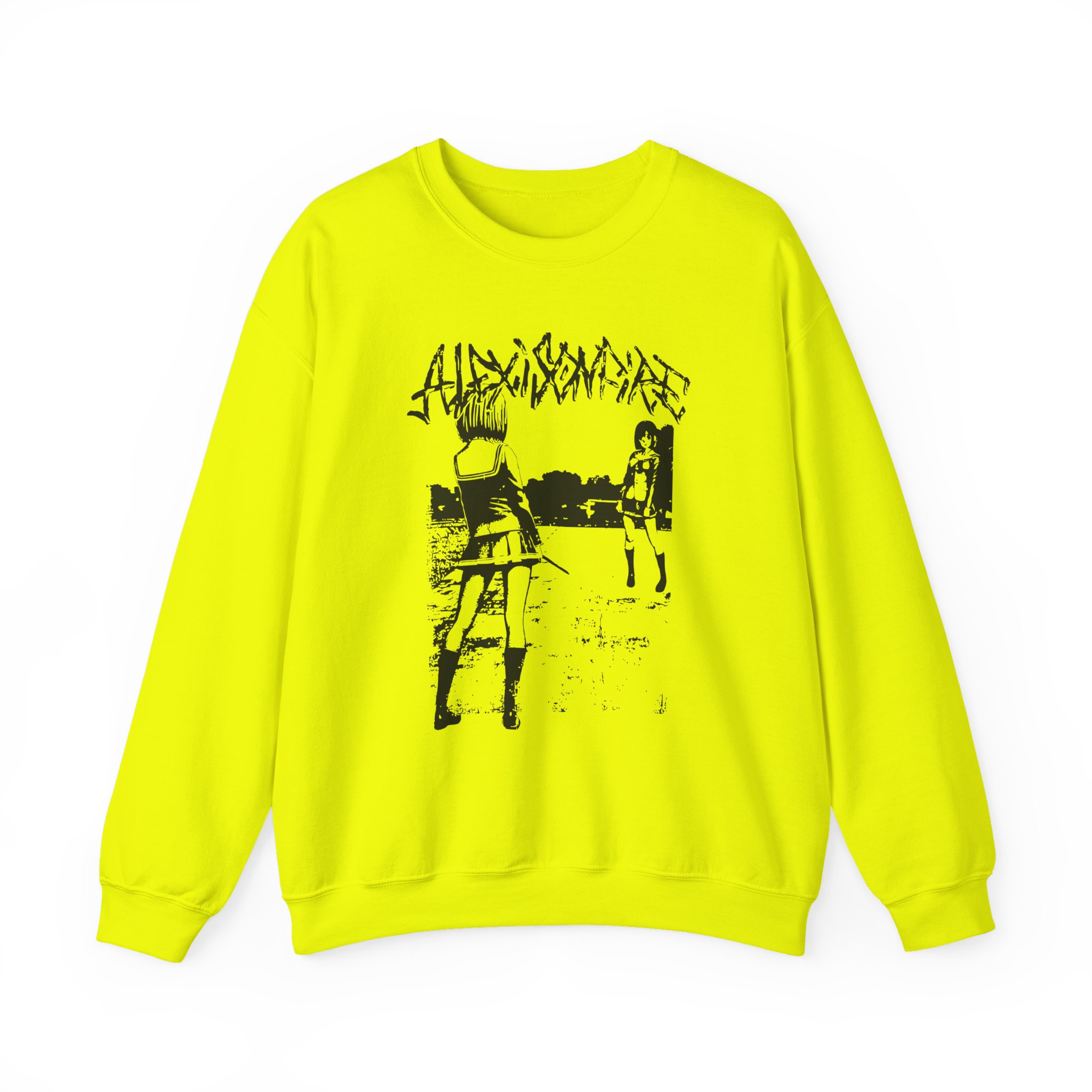 Alexisonfire Anime Knife Fight Unisex Heavy Blendâ„¢ Crewneck Sweatshirt