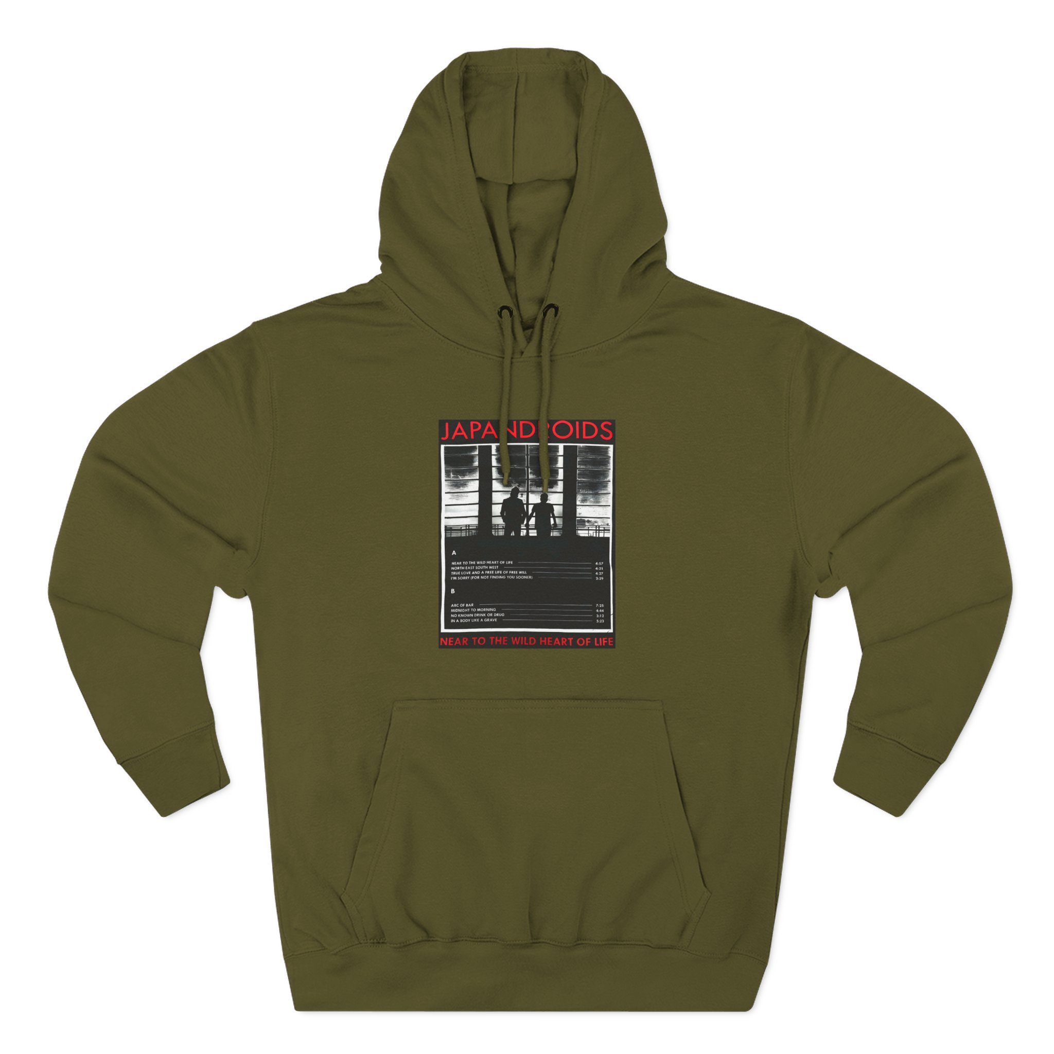 Japandroids Near to the Wild Heart of Life Three-Panel Fleece Hoodie