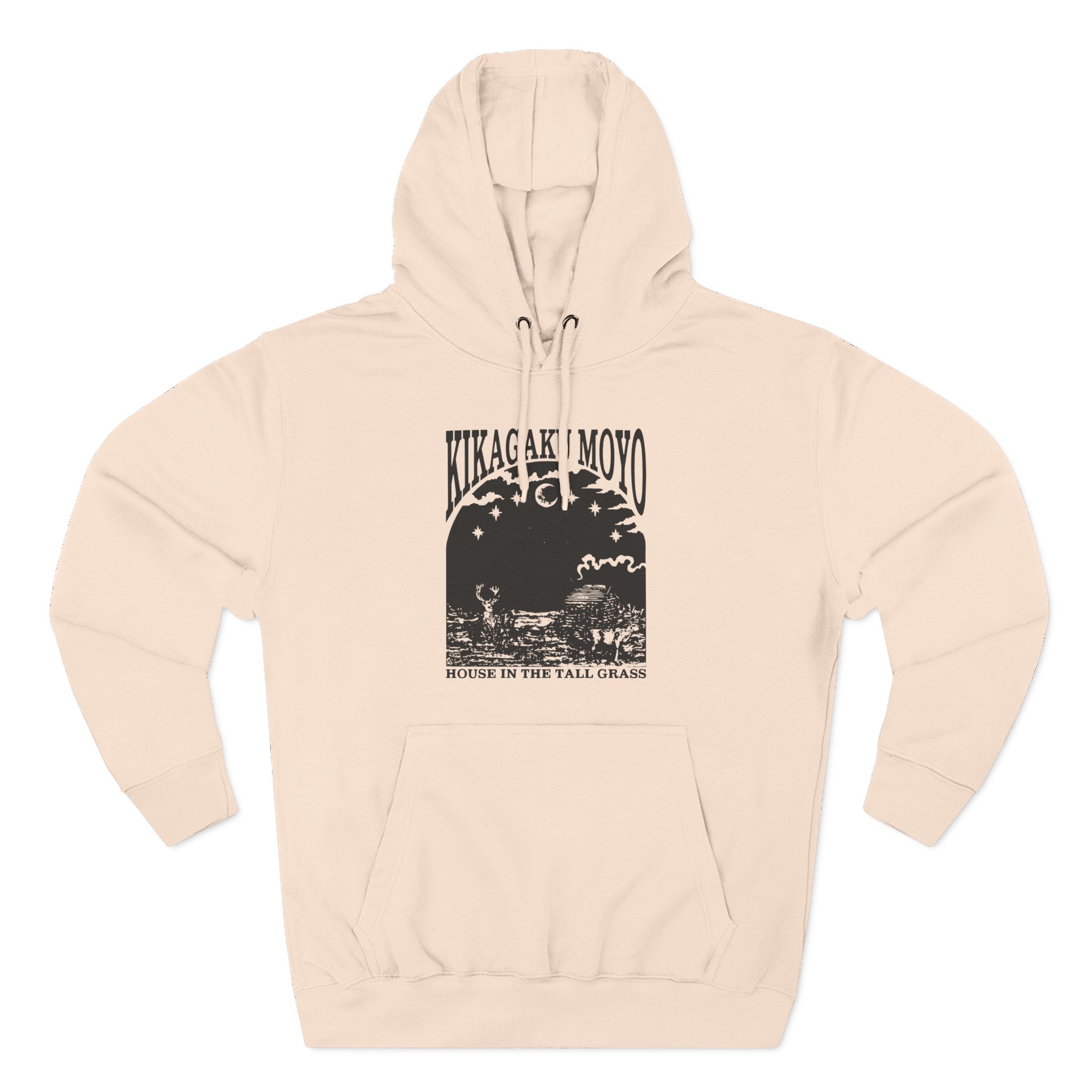 Kikagaku Moyo House in the Tall Grass Three-Panel Fleece Hoodie