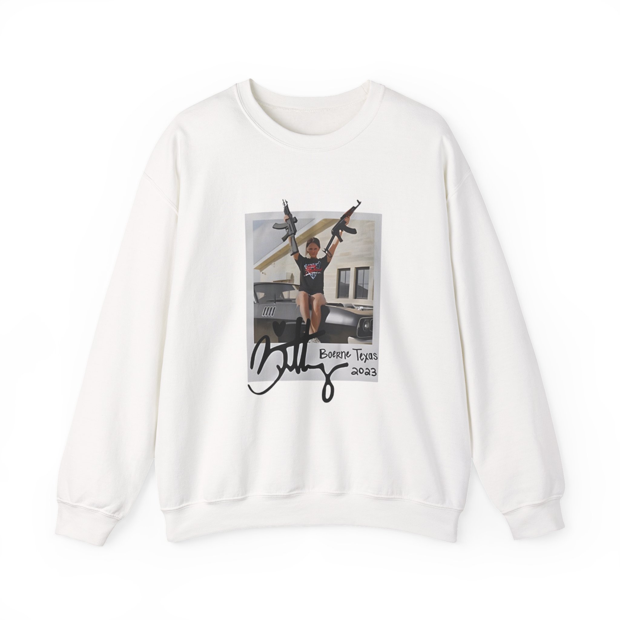 Roman Atwood Brittney in Texas Unisex Heavy Blendâ„¢ Crewneck Sweatshirt