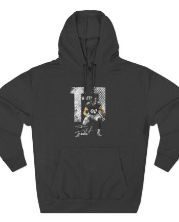 Tj Watt Mega Bold Three-Panel Fleece Hoodie