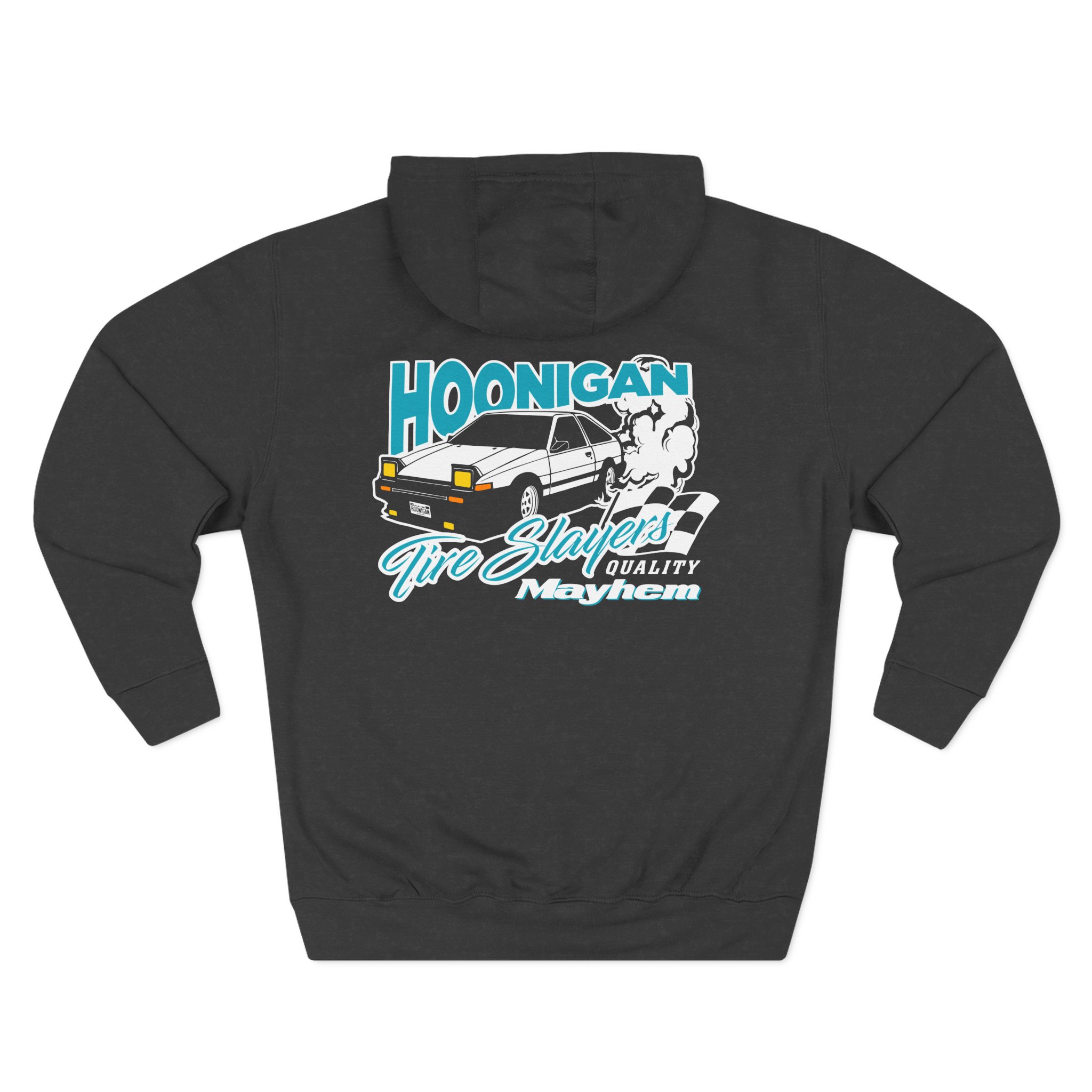 Ken Block Hoonigan 86 Tire Slayers Three-Panel Fleece Hoodie