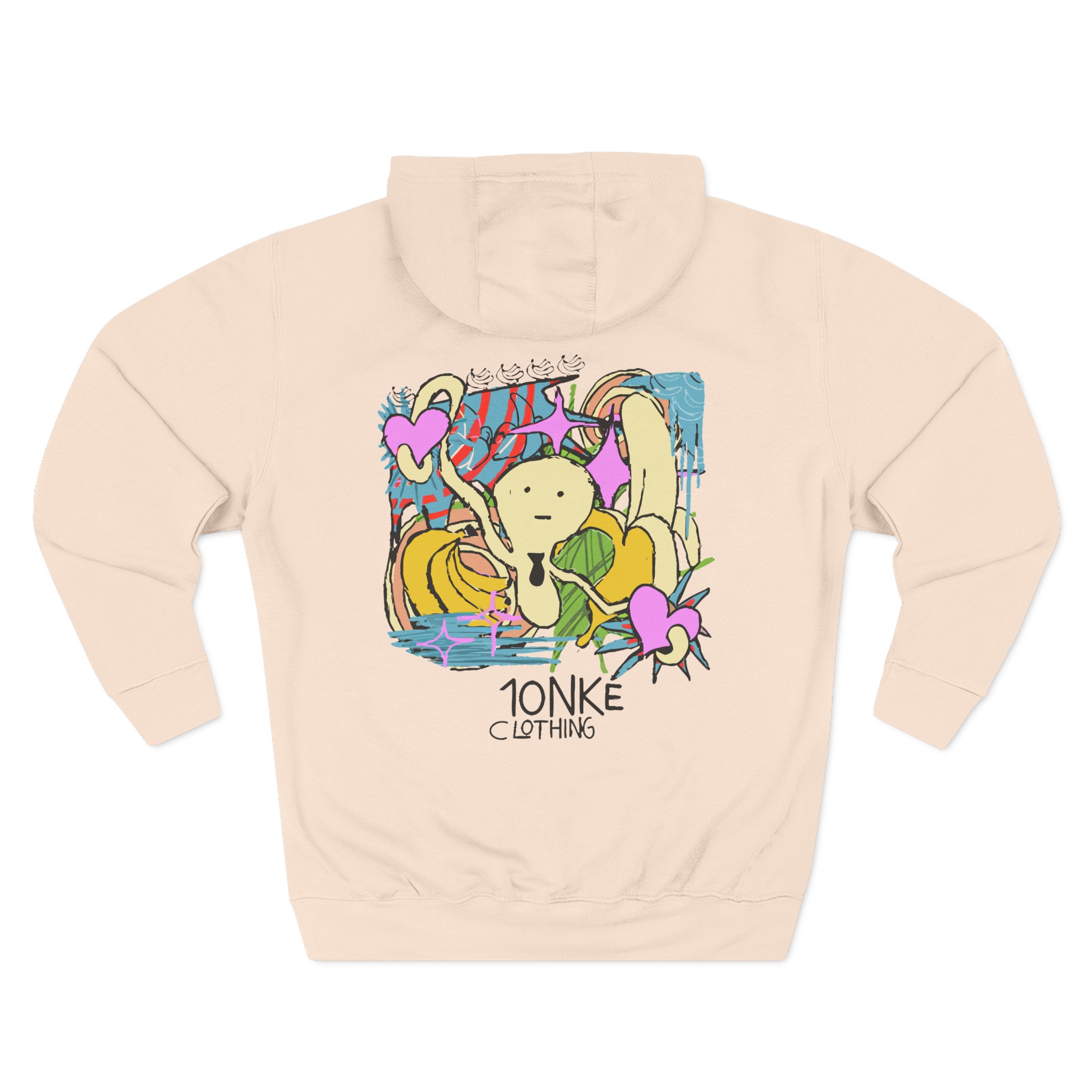 Spoonkid Basquiat Monke Three-Panel Fleece Hoodie