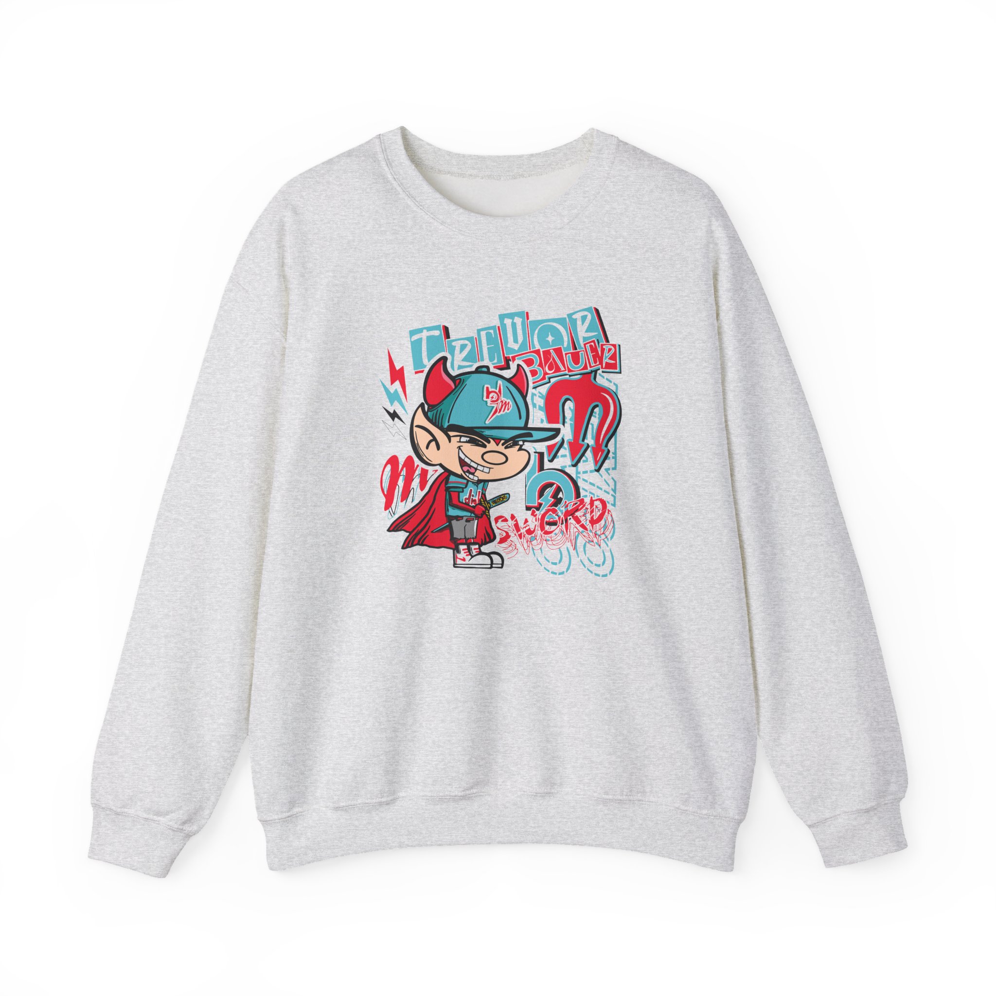 Trevor Bauer Diablo's Cartoon Unisex Heavy Blendâ„¢ Crewneck Sweatshirt