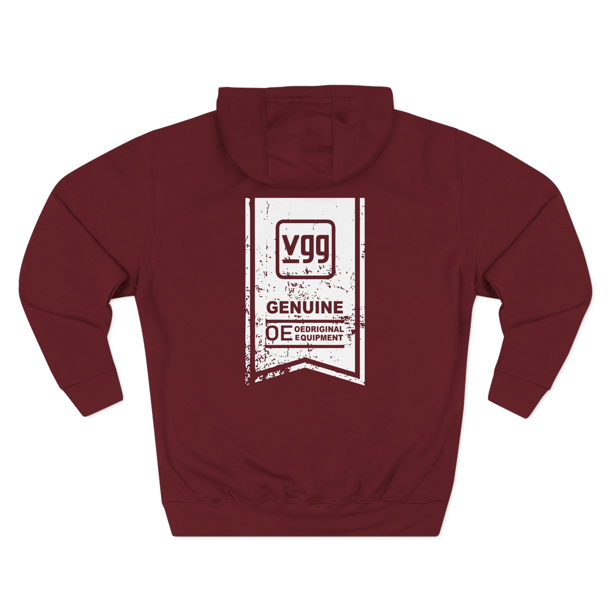 Vicegripgarage Genuine Parts Three-Panel Fleece Hoodie