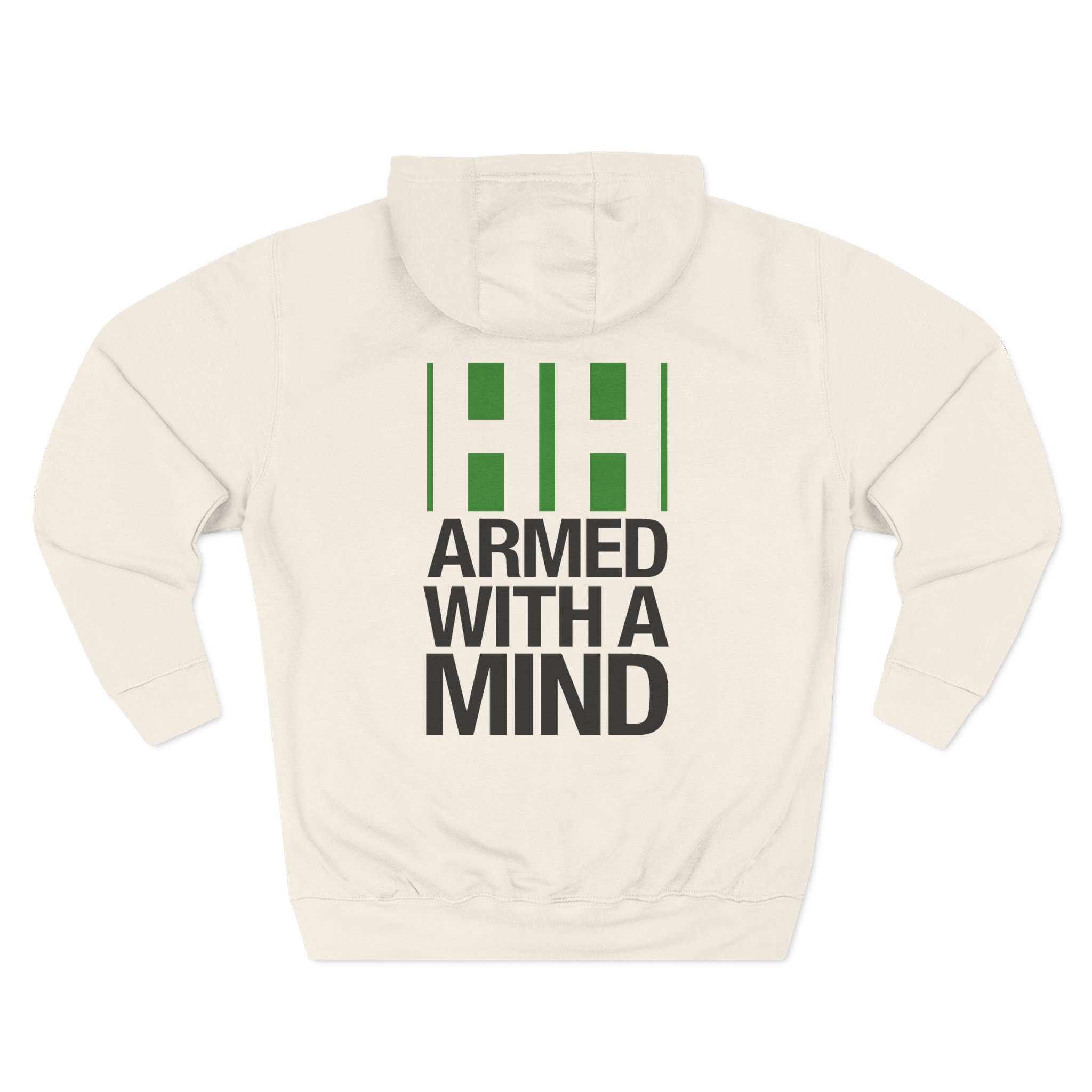 Have Heart Armed With a Mind Three-Panel Fleece Hoodie