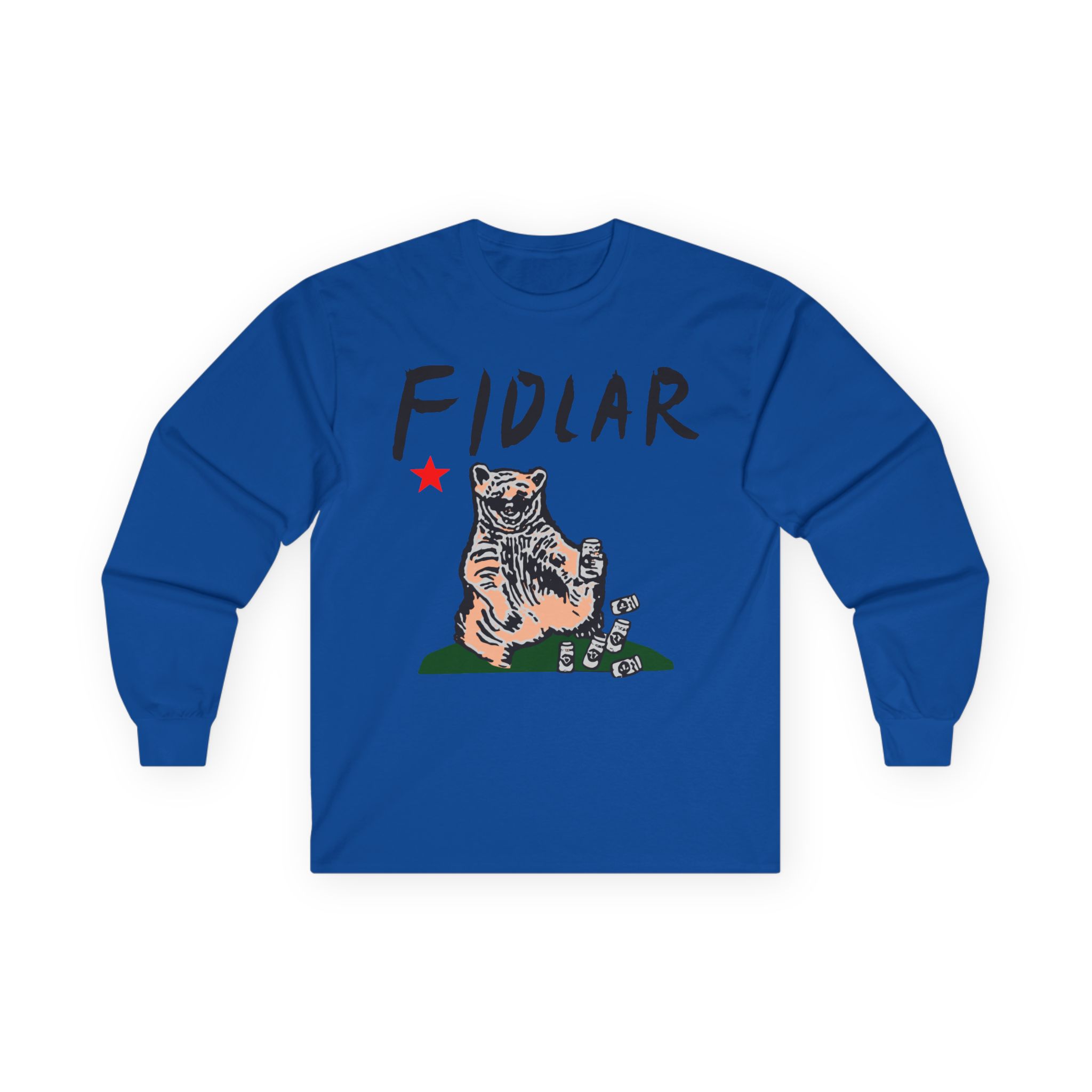 California Bear Drink Cheap Beer Fidlar Unisex Ultra Cotton Long Sleeve Tee