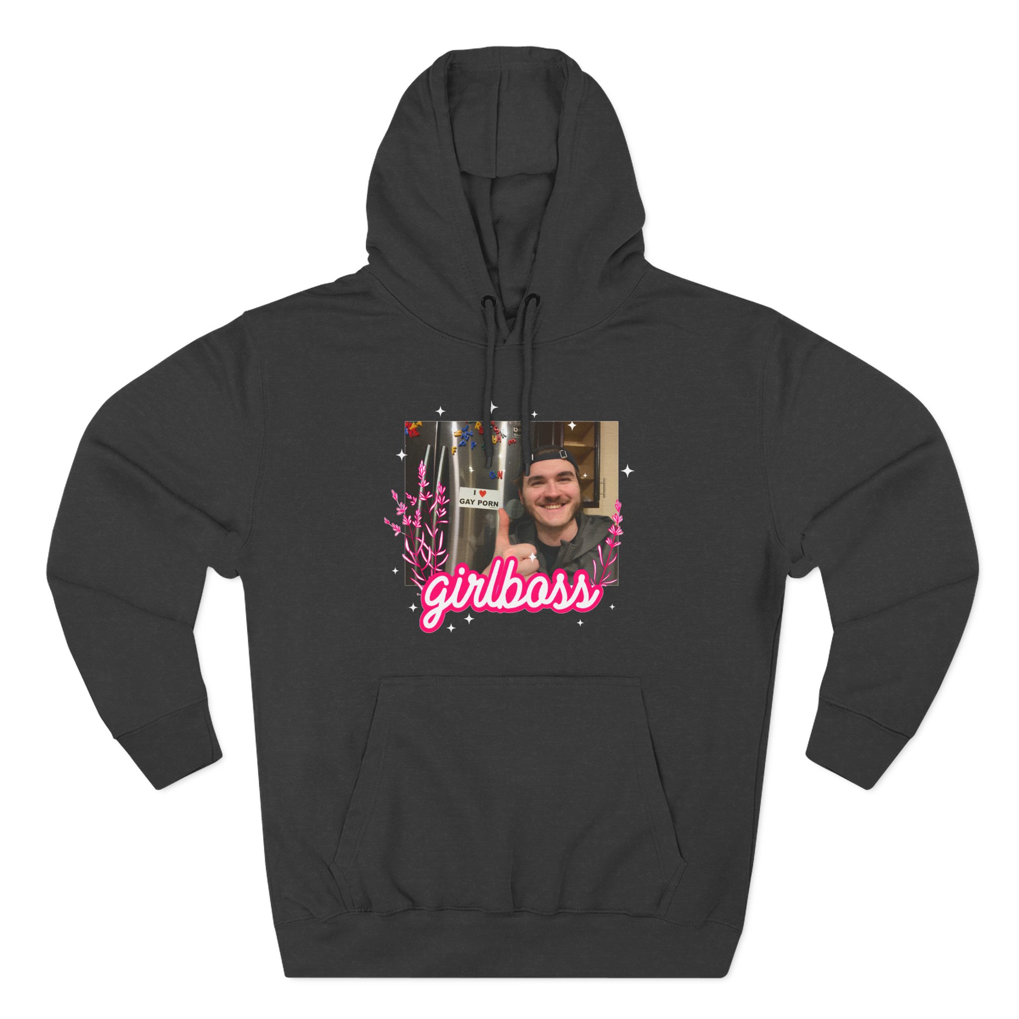 Jschlatt Girlboss Three-Panel Fleece Hoodie
