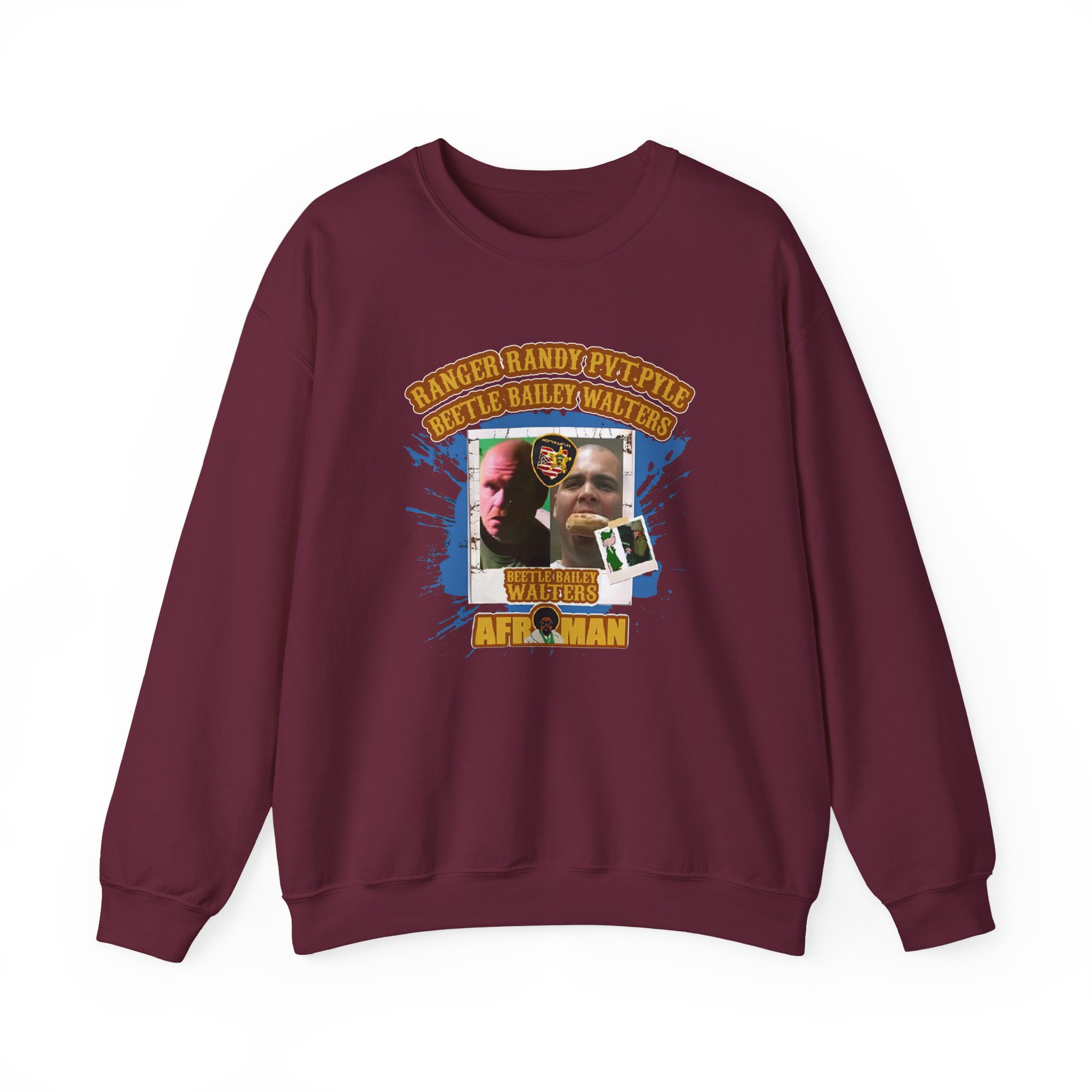 Afroman Ranger Randy Prvate Pyle Beetle Bailey Walters Unisex Heavy Blendâ„¢ Crewneck Sweatshirt
