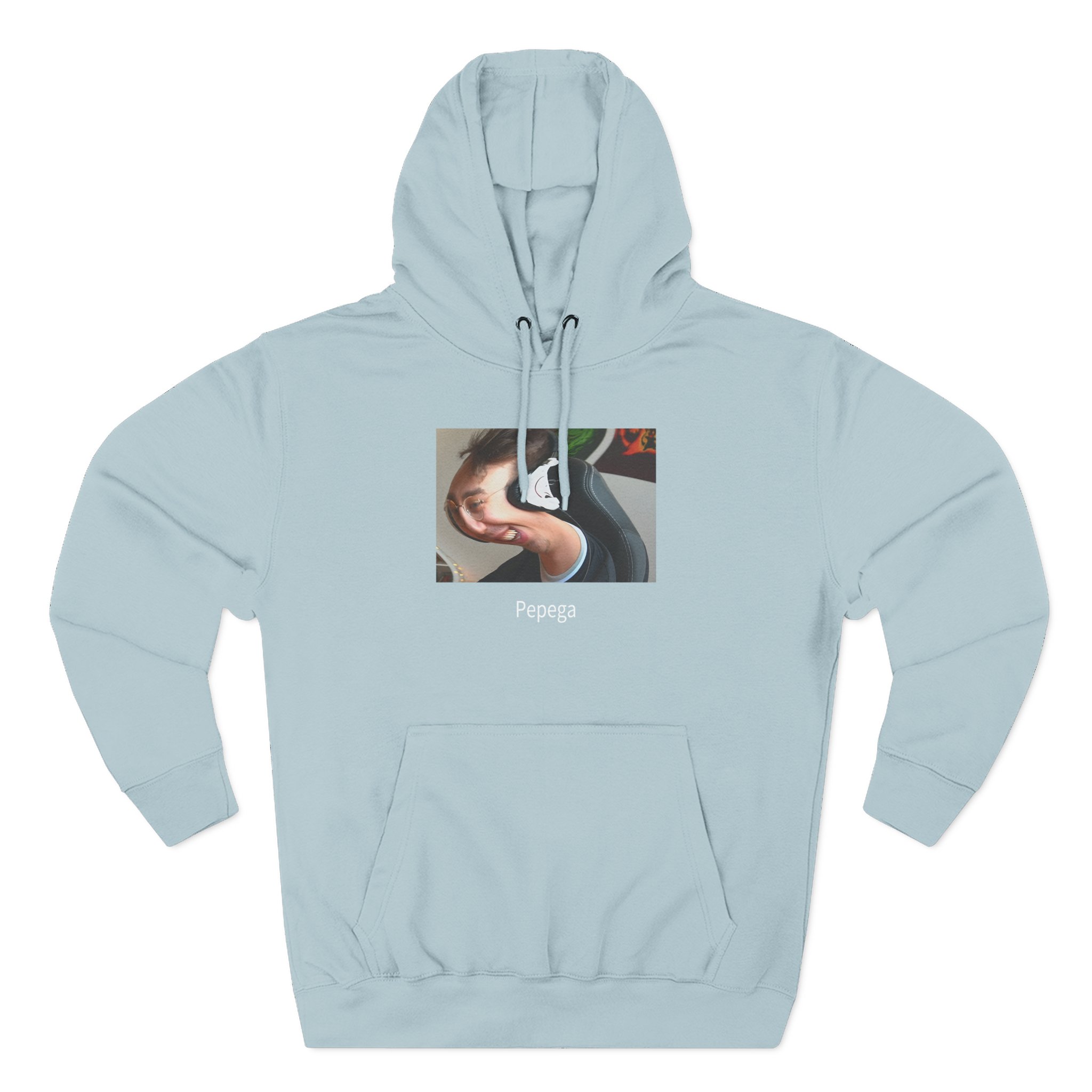 Papaplatte Pepega Three-Panel Fleece Hoodie
