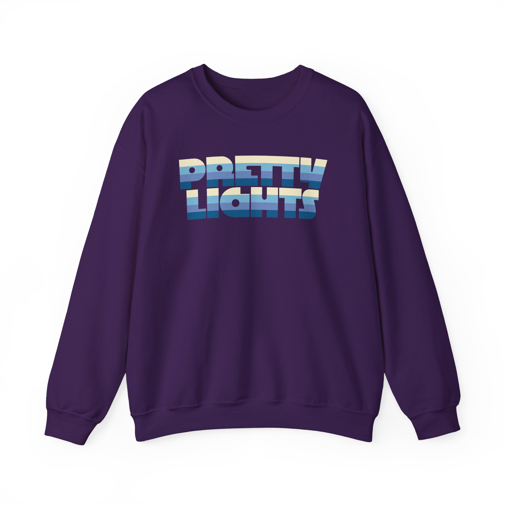 Pretty Lights Striped Logo Unisex Heavy Blendâ„¢ Crewneck Sweatshirt