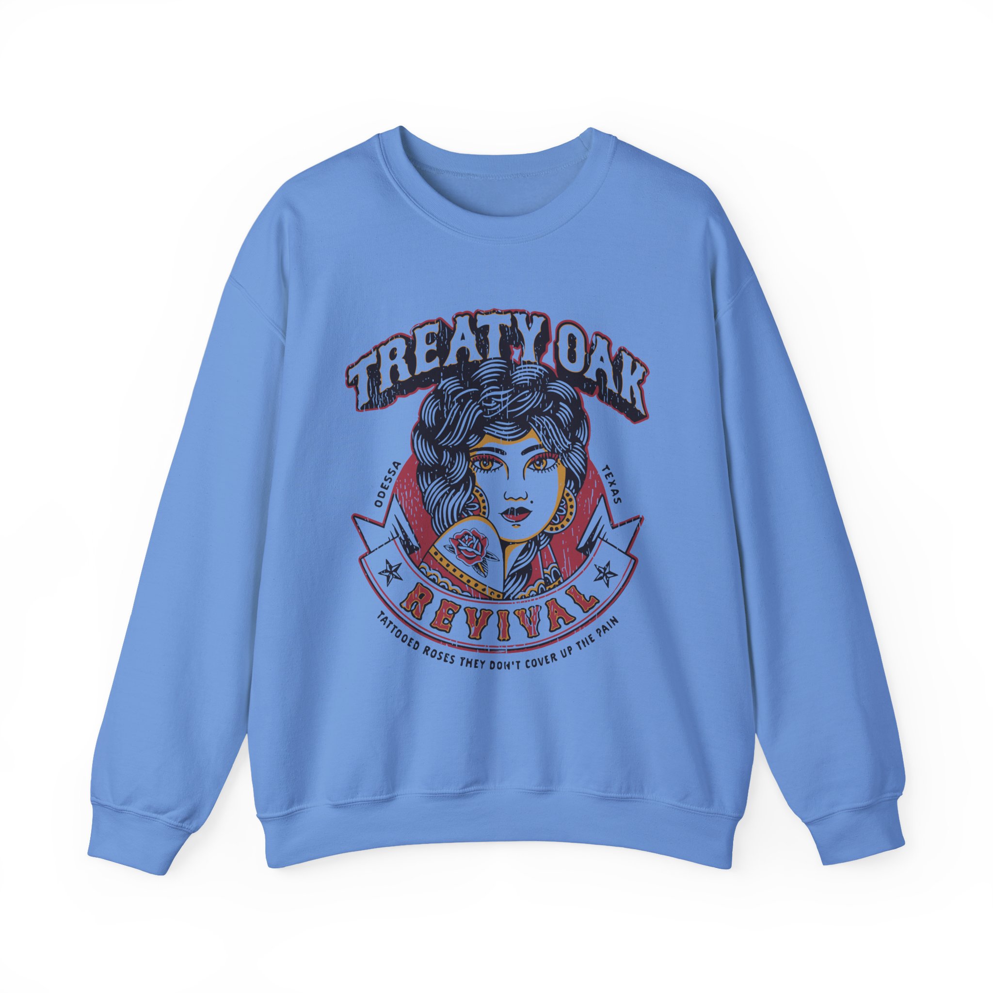Treaty Oak Revival Rose Unisex Heavy Blendâ„¢ Crewneck Sweatshirt