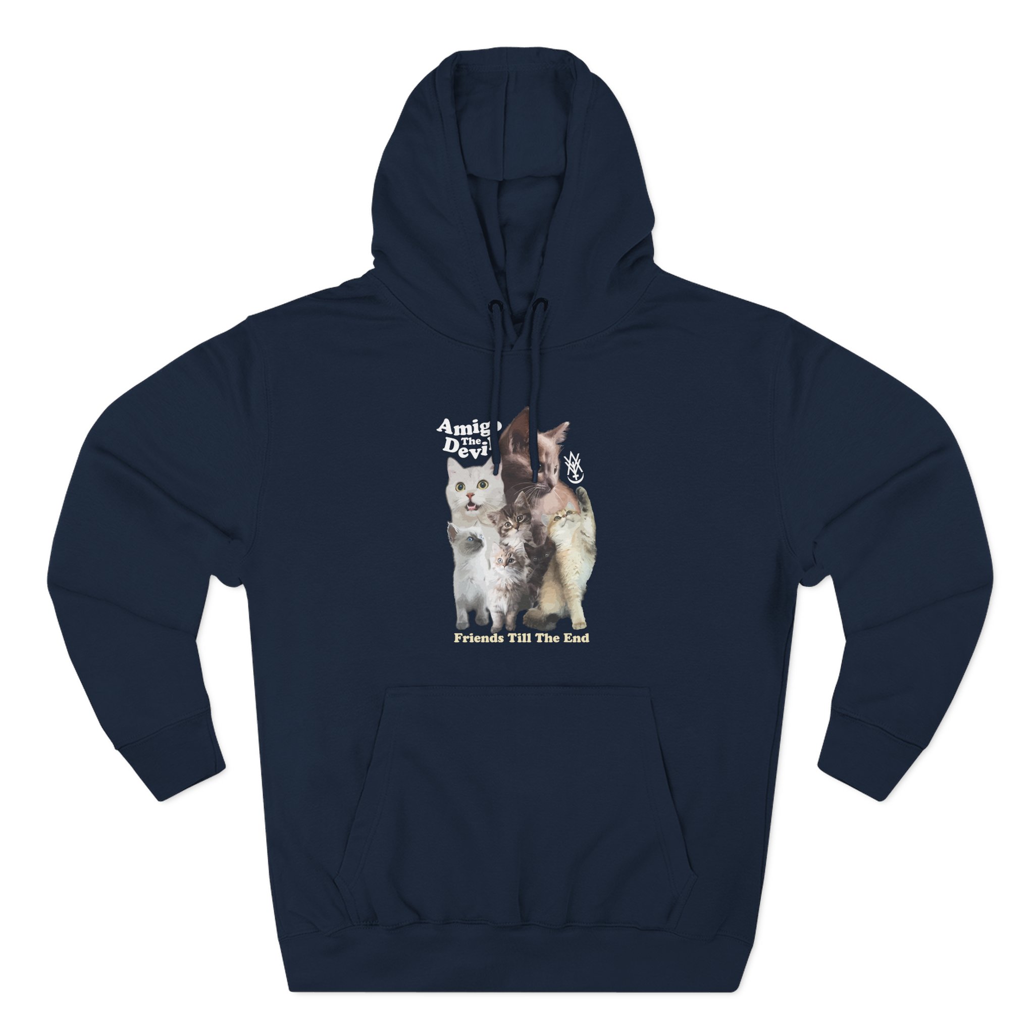 Amigo the Devil Too Many Puppies Three-Panel Fleece Hoodie