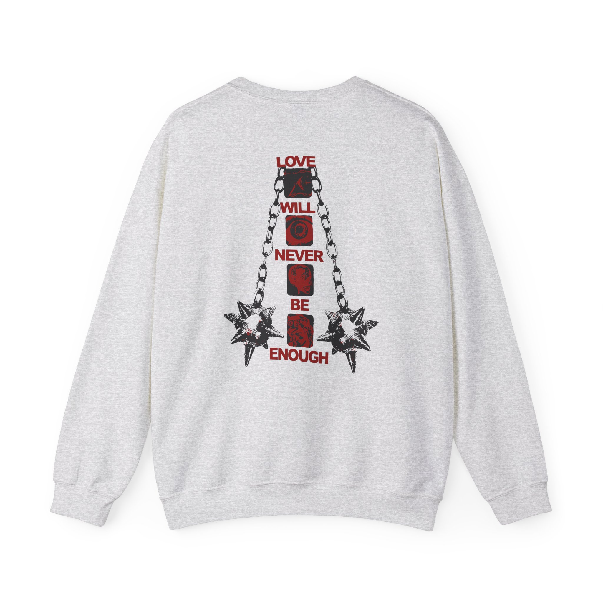 Kublai Khan - Never Enough Sportsgrey Unisex Heavy Blendâ„¢ Crewneck Sweatshirt