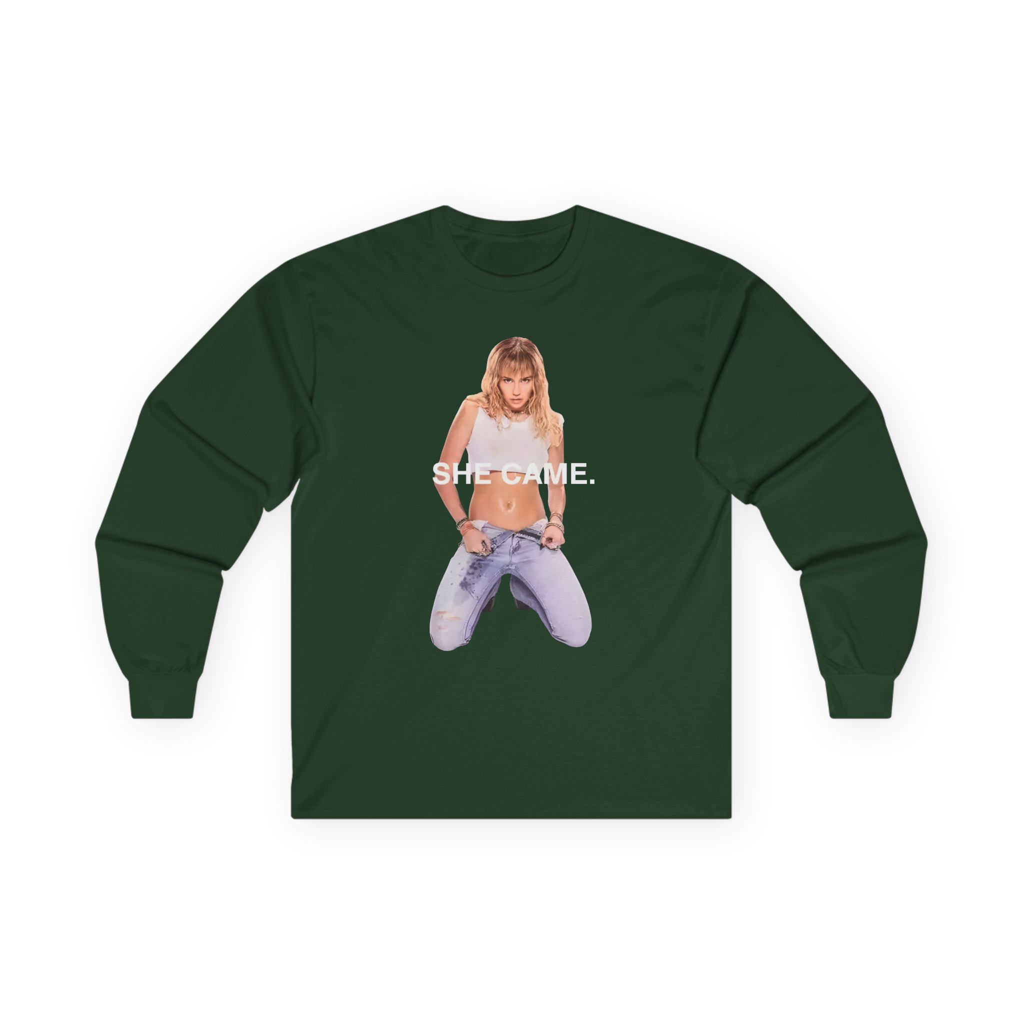 Miley Cyrus She Came Black Unisex Ultra Cotton Long Sleeve Tee