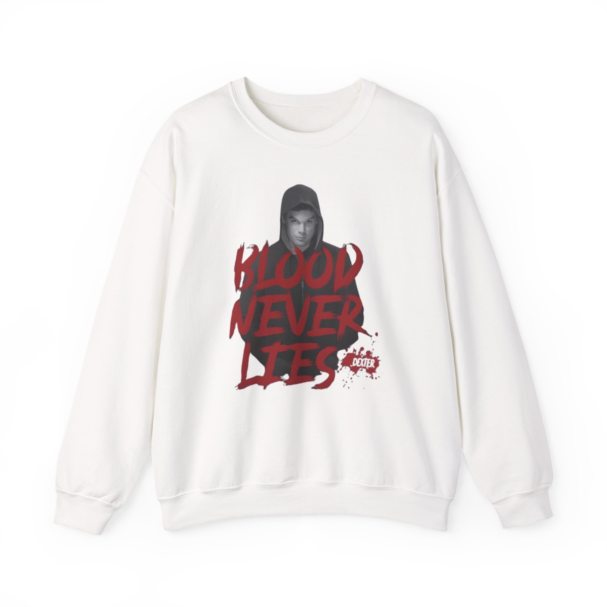 Dexter Blood Never Lies Unisex Heavy Blendâ„¢ Crewneck Sweatshirt