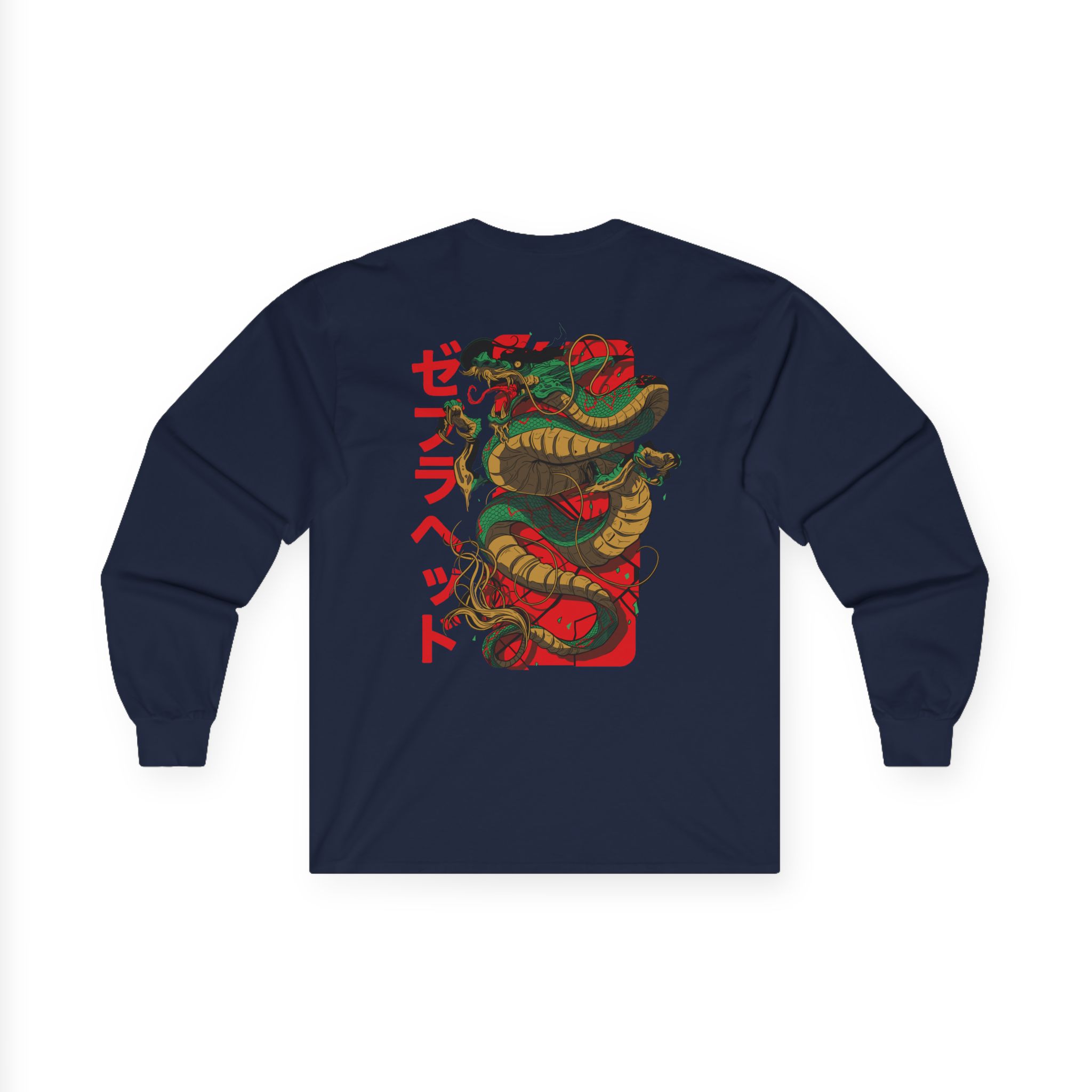 Zebrahead Japanese Dragon Unisex Ultra Cotton Long Sleeve Tee